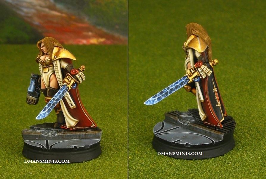 Converted Warhammer 40K Female Inquisitor