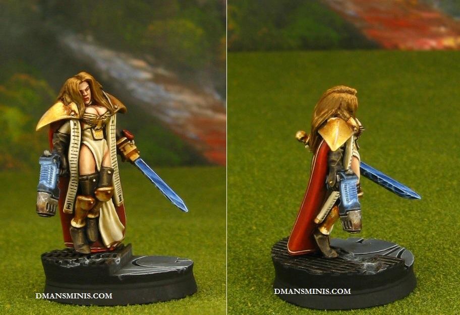 Converted Warhammer 40K Female Inquisitor
