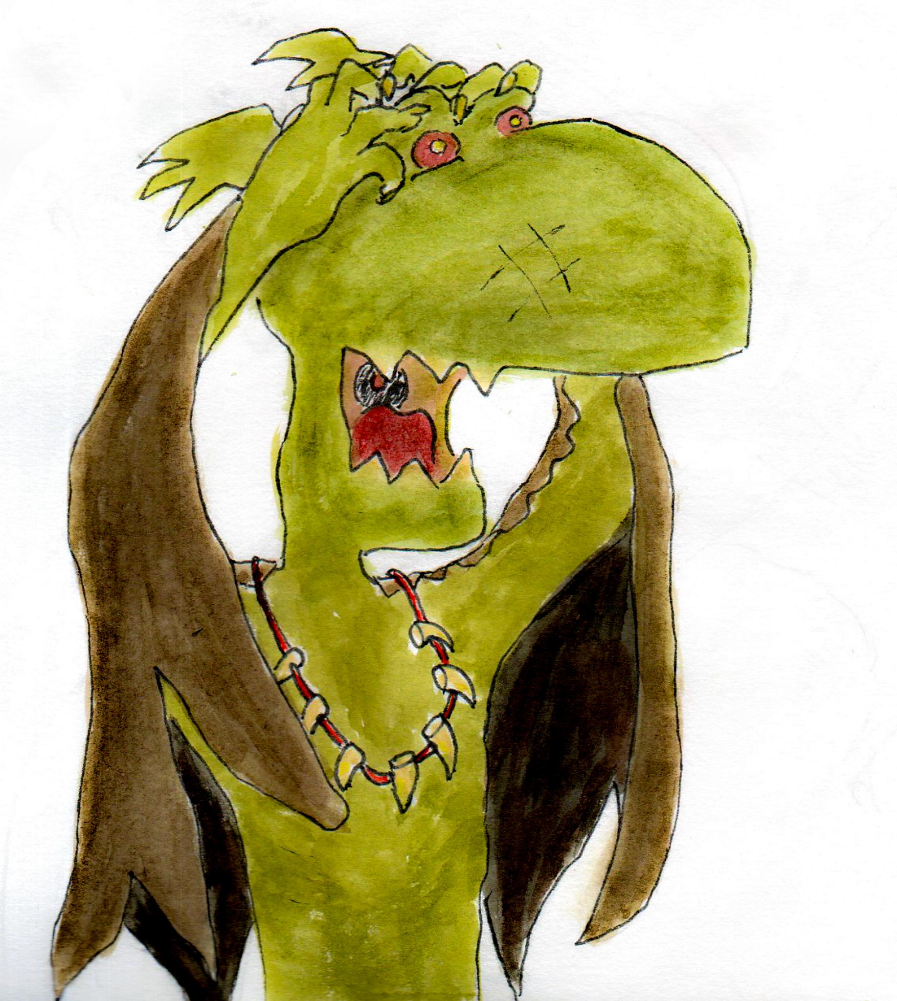 Cartoon, Fiction, Grots, Humour, Illustration, Orks, Sketch