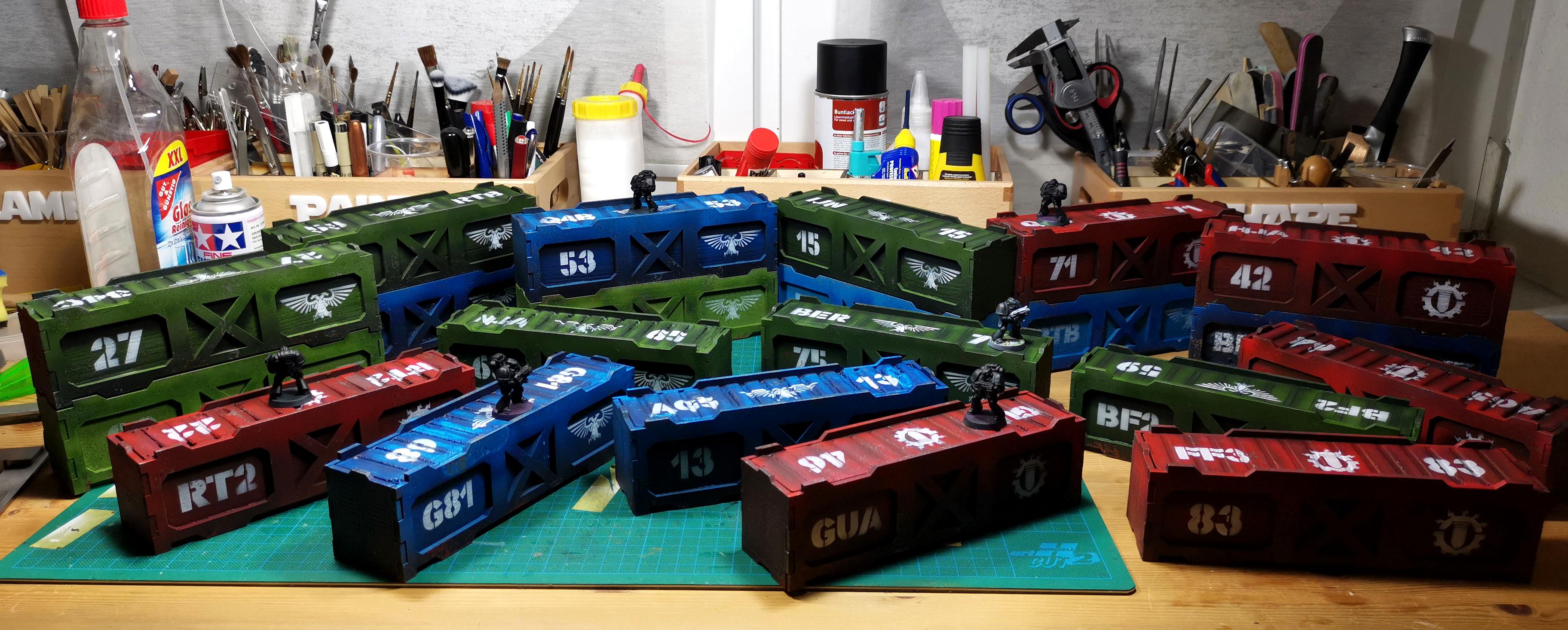 Container, Laser, Mdf, Terrain, Xps