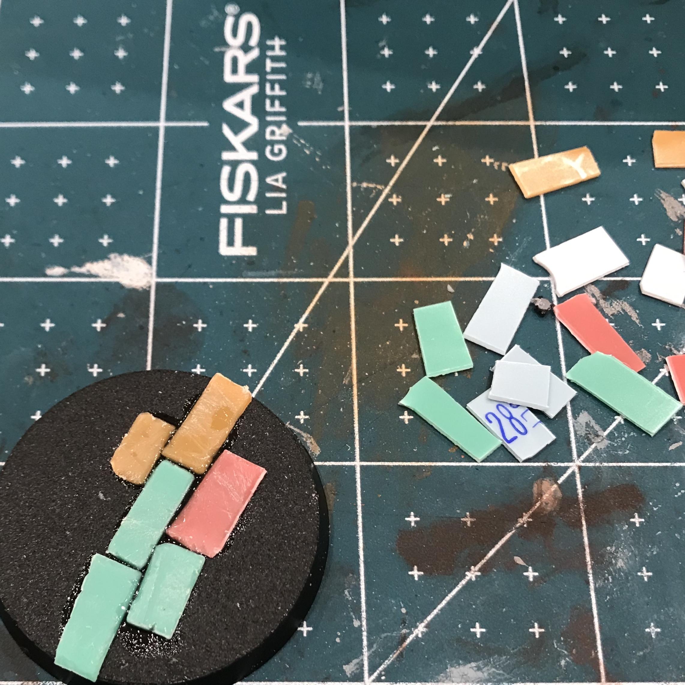 Base, Bread Tags, Chaos Space Marines, Cobblestone, Conversion, Iron Warriors, Kitbash, Warpsmith