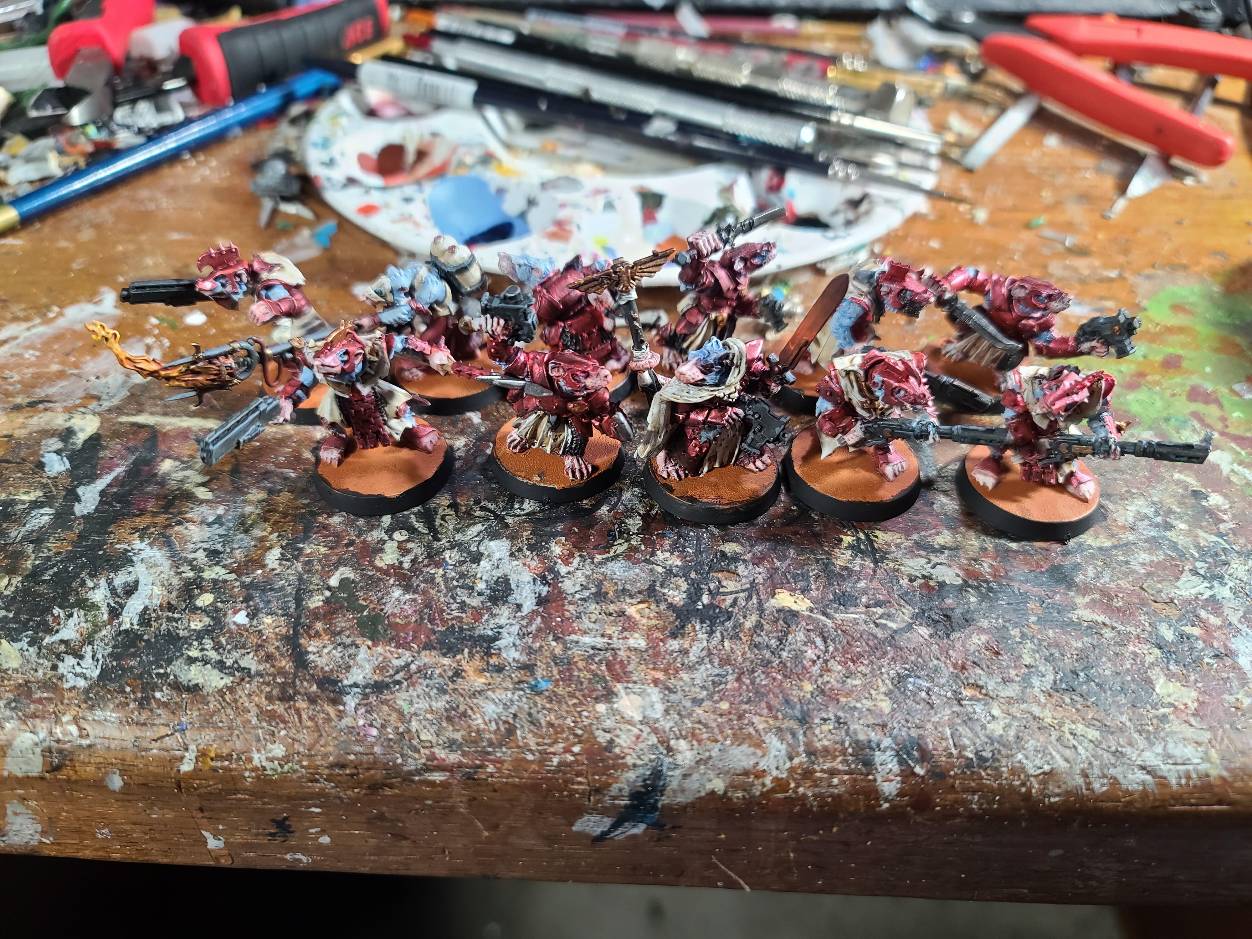 Games Workshop, Imperial Guard, Kitbash, Ratlings With Gatlings, Skaven ...