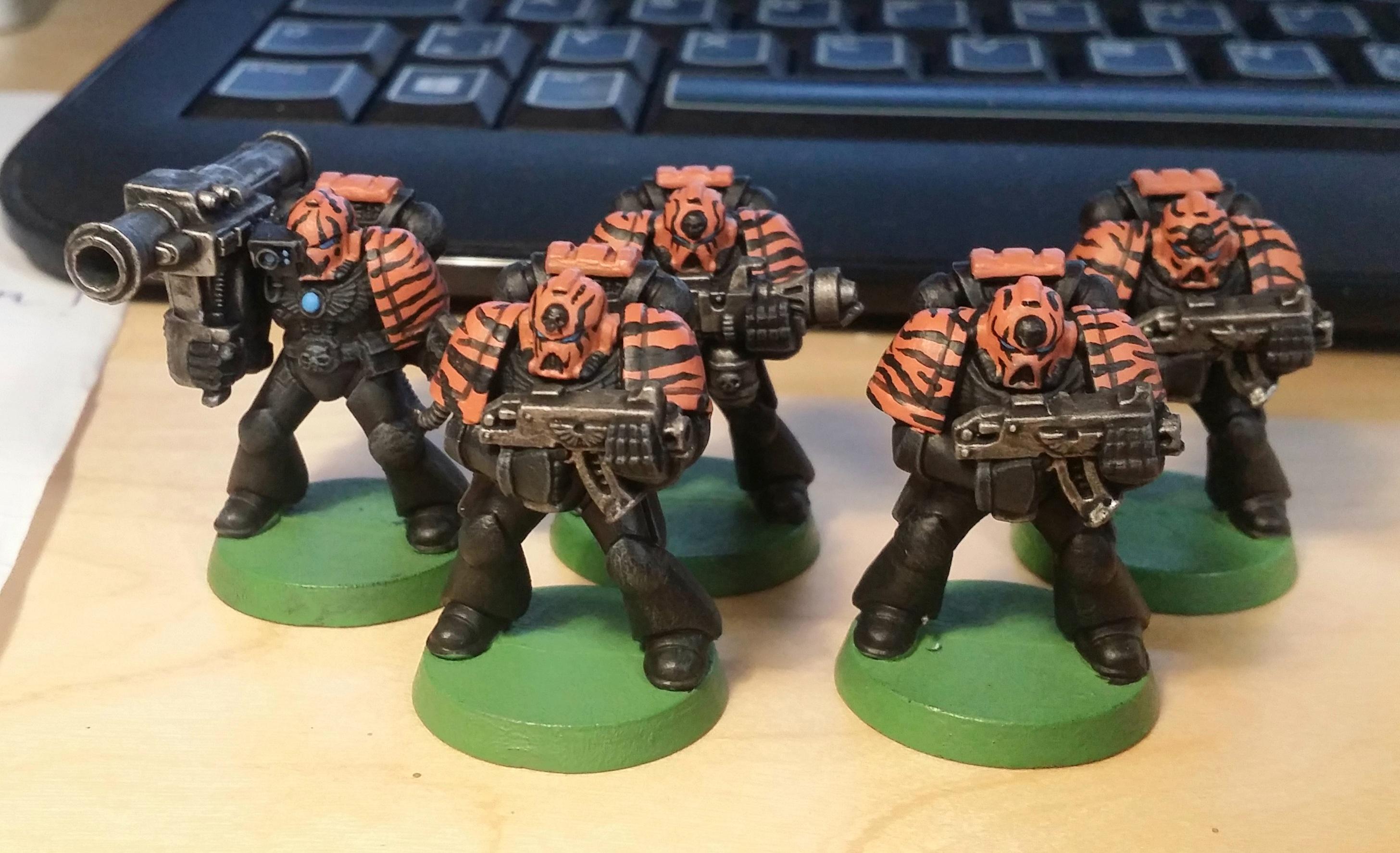 2nd Edition, Adeptus, Astartes, Camouflage, Conversion, Custom, Fighting, Forest, Jungle, Kitbash, Space, Space Marines, Tigers, Veda
