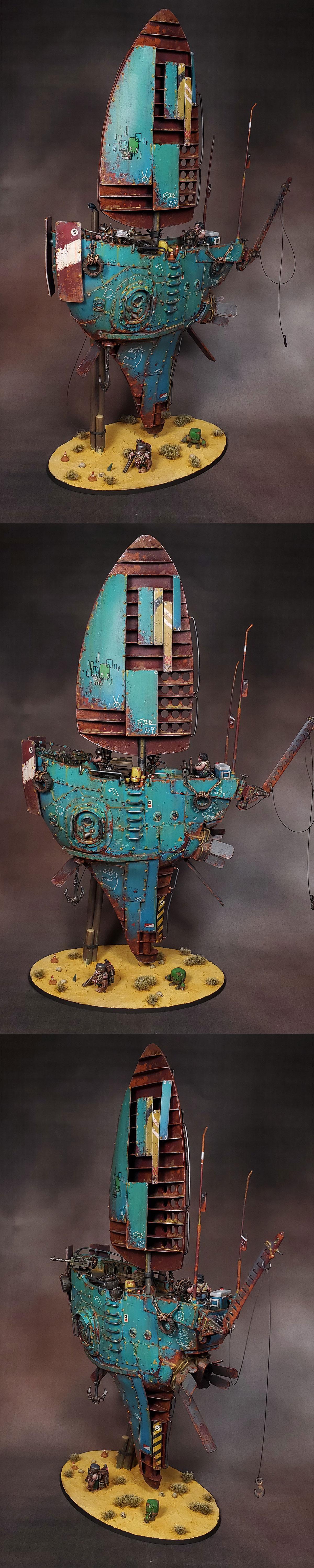 Ironclad, Kharadron Overlords, Post-apoc, Scratch Build