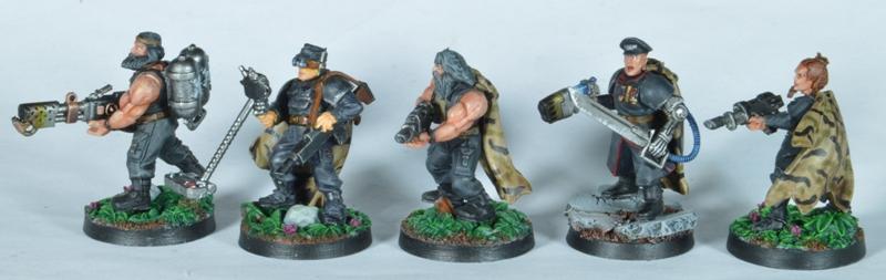 Brostin, Corbec, Creed, Domor, Gaunts Ghosts, Hark, Tanith