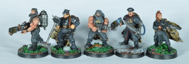 Brostin, Corbec, Creed, Domor, Gaunts Ghosts, Hark, Tanith