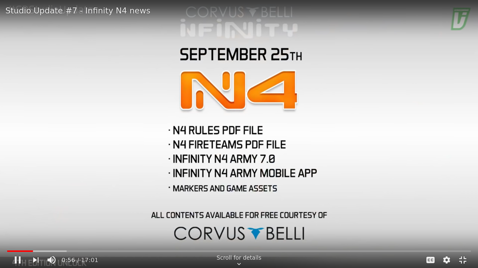 Infinity, N4, N4 release schedule