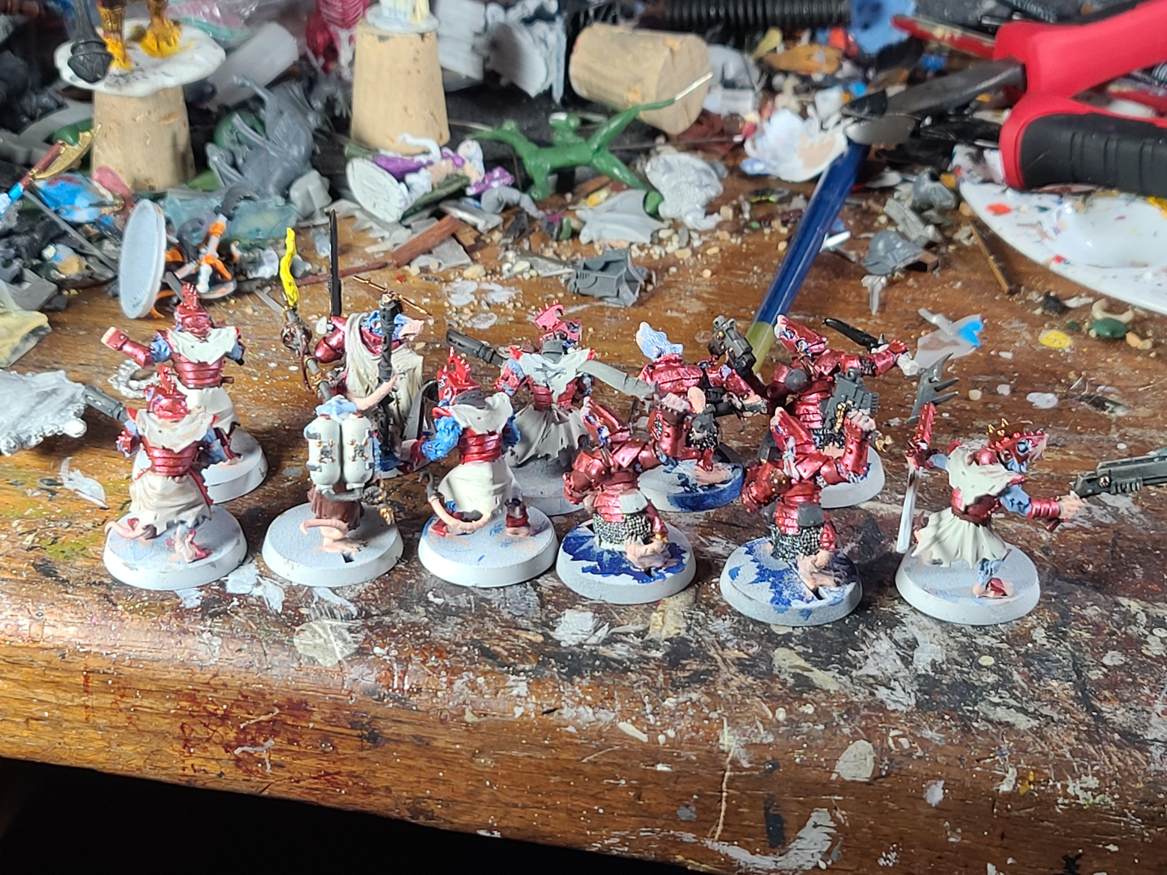 Citadel Miniatures, Games Workshop, Imperial Guard, Ratlings With Gatlings, Rats, Warhammer 40,000, Warhammer Fantasy