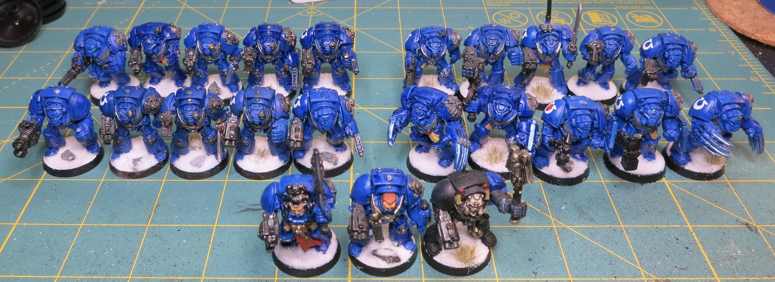 2nd Edition, Chaplain, First Company, Librarian, Space Marines, Terminator Armor, Ultramarines