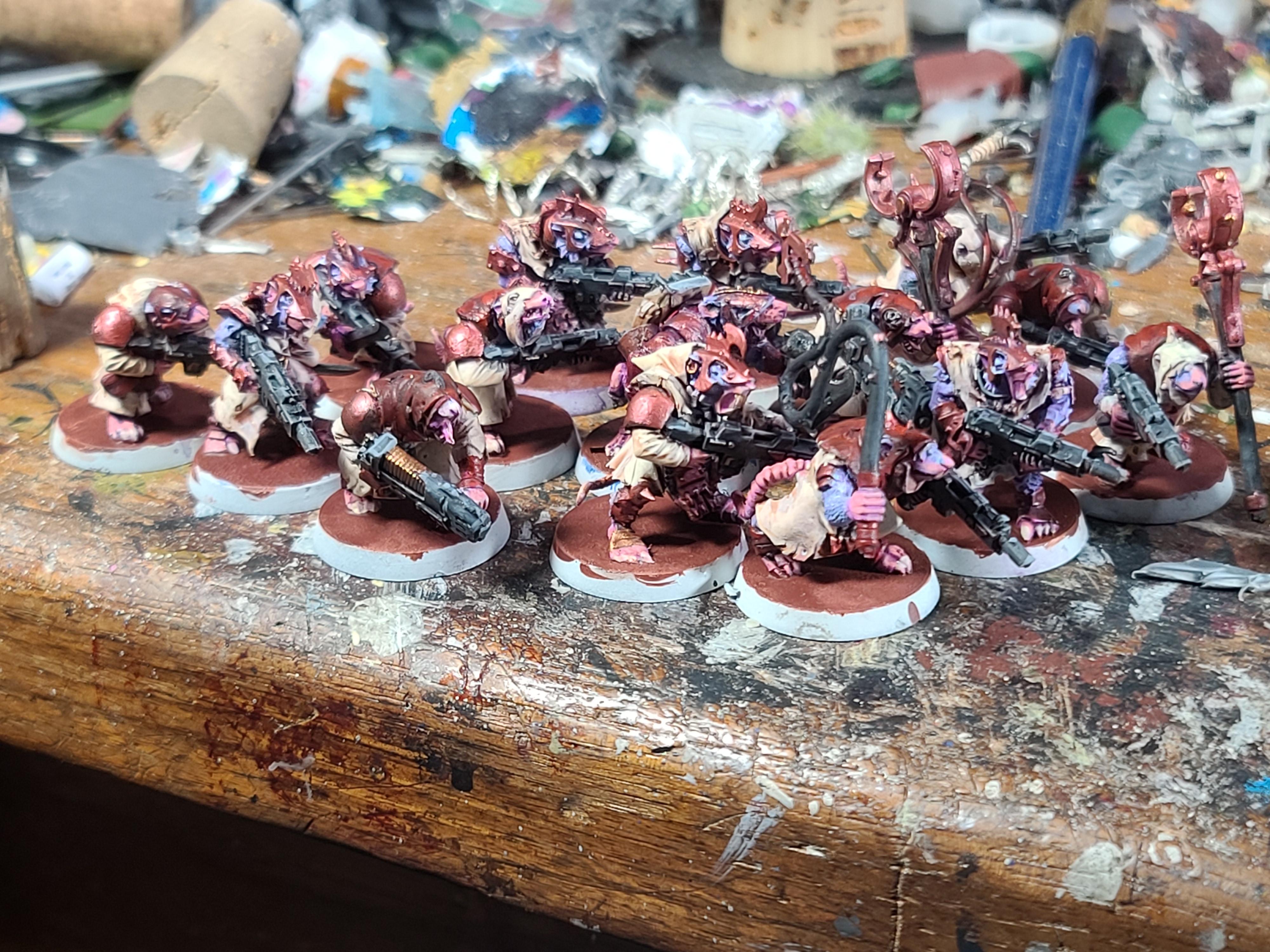 Games Workshop, Imperial Guard, Kitbash, Ratlings With Gatlings, Skaven, Warhammer 40,000, Warhammer Fantasy