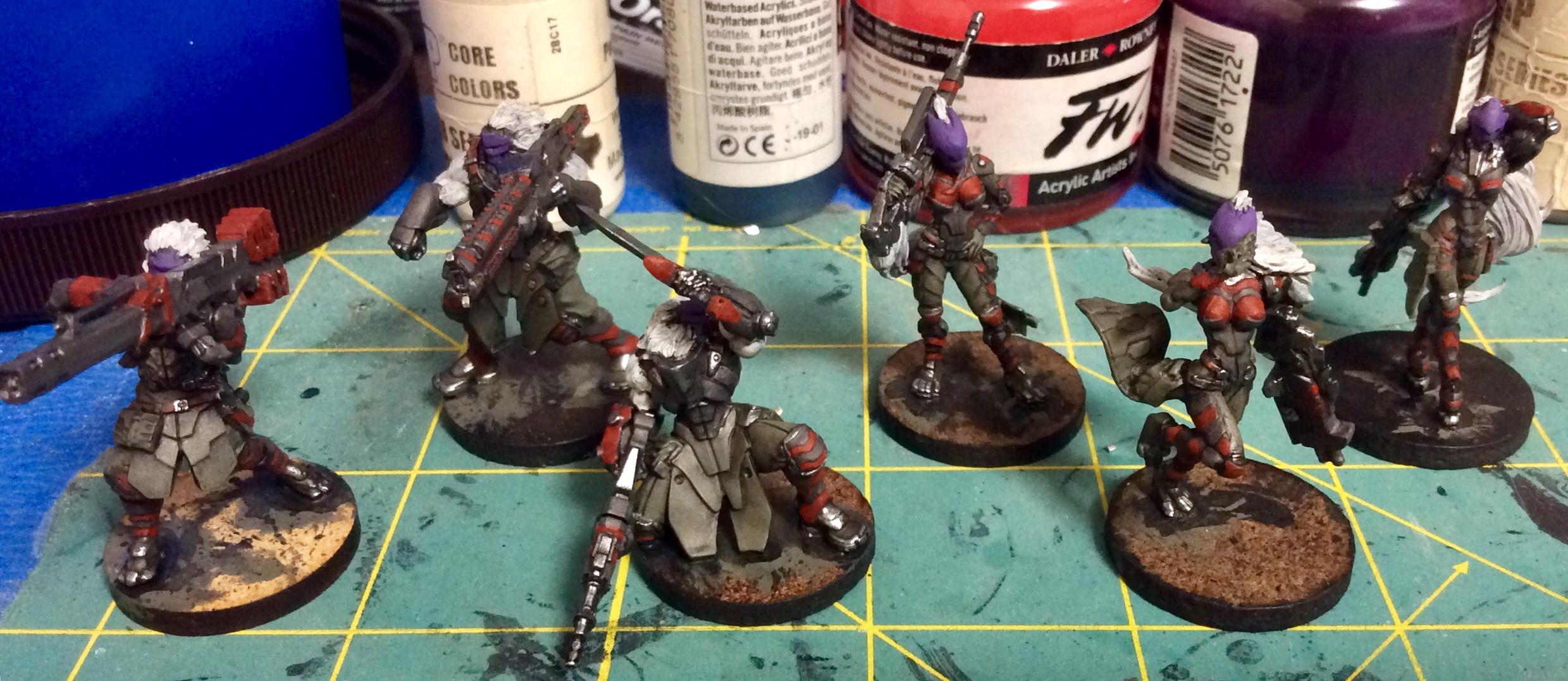Combined Army, Corvus Belli, Infinity, Kurgat, Morat, Treitak Anyat, Work In Progress, Zerat