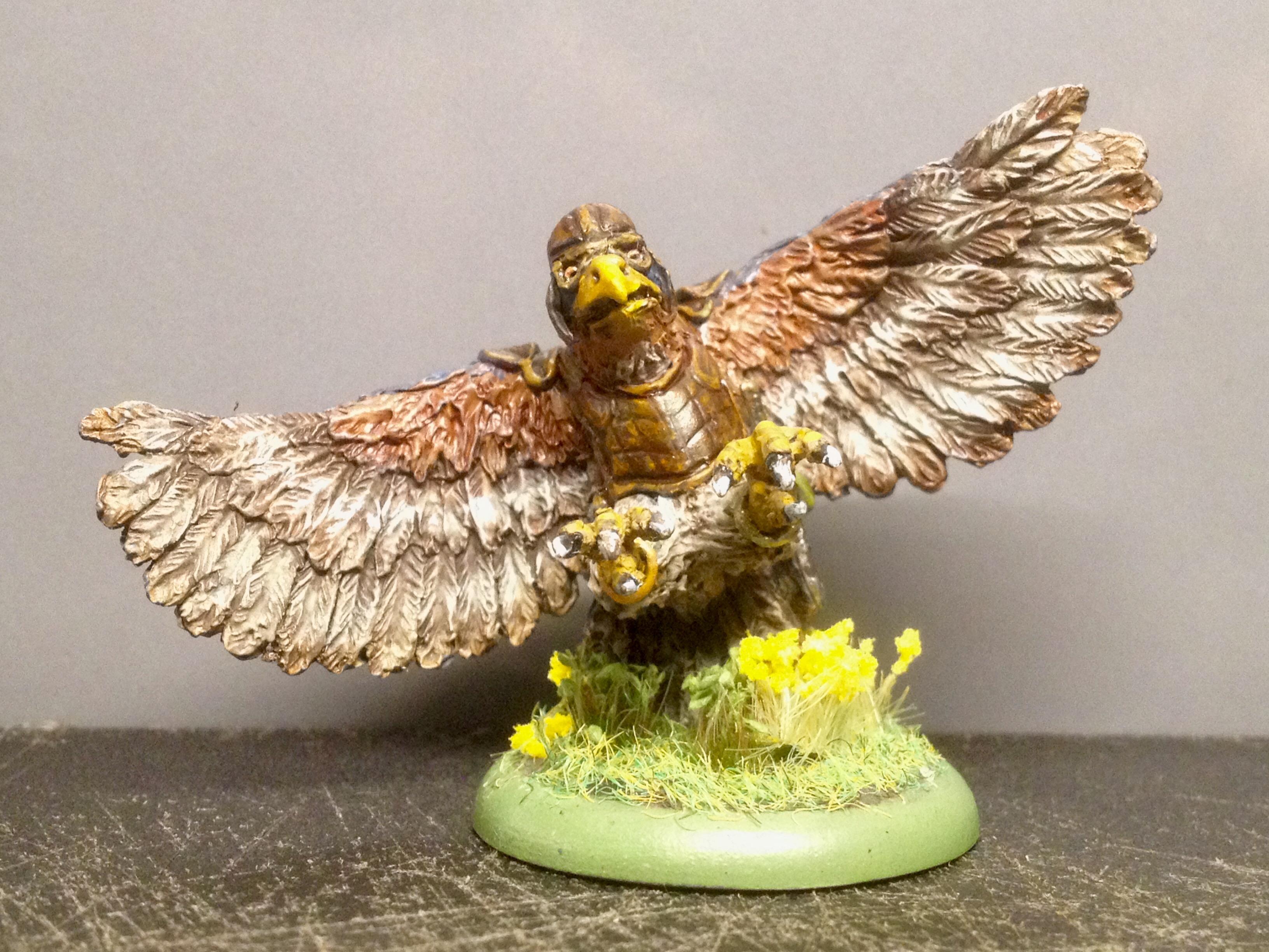 Anthropomorphic Animals, Burrows And Badgers, Flyer, Greenstuff, Medium, Raptors, Sculpting, Sparrowhawk