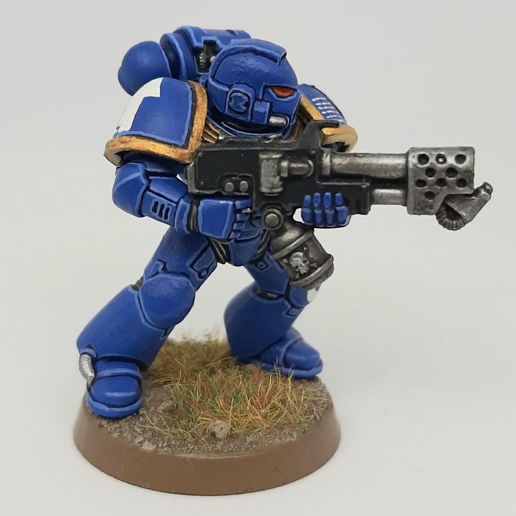 Conversion, Custom, Flamer, Flames, Kitbash, Scratch, Scratch Build, Space, Space Marines, Tactical, Thrower, Ultramarines