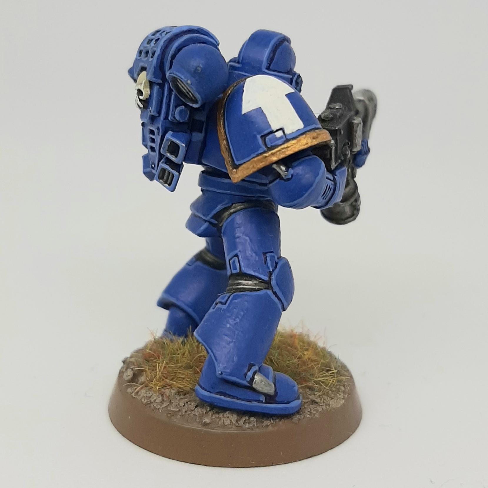 Conversion, Custom, Flamer, Flames, Kitbash, Scratch, Scratch Build, Space, Space Marines, Tactical, Thrower, Ultramarines