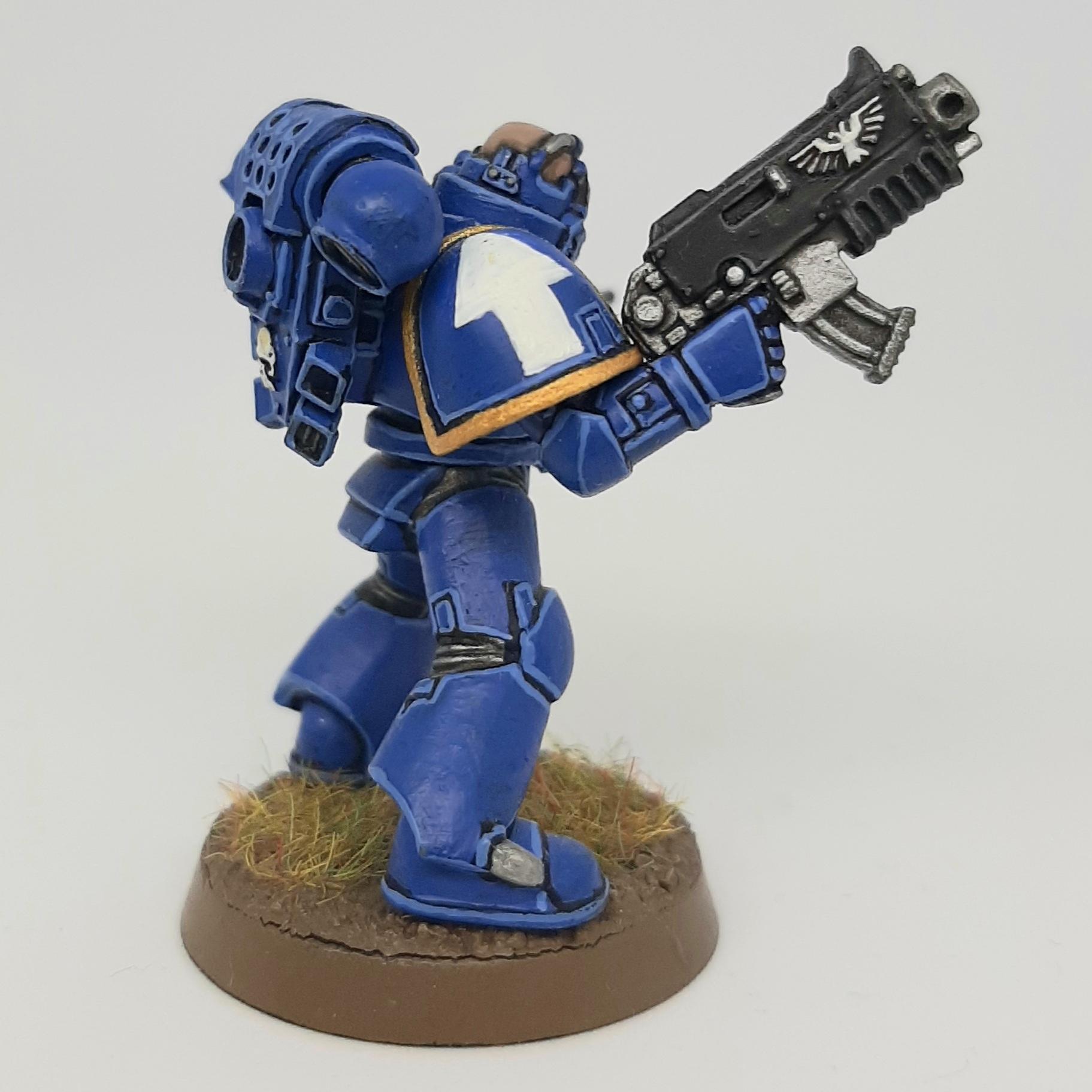 Auspex, Bolter, Boltgun, Conversion, Custom, Kitbash, Monitor, Scanner, Scratch, Scratch Build, Space, Space Marines, Ultramarines