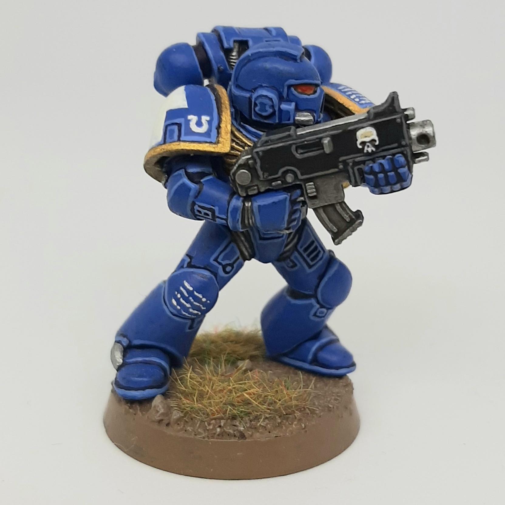 Bolter, Boltgun, Conversion, Custom, Kitbash, Scratch, Scratch Build, Space, Space Marines, Ultramarines