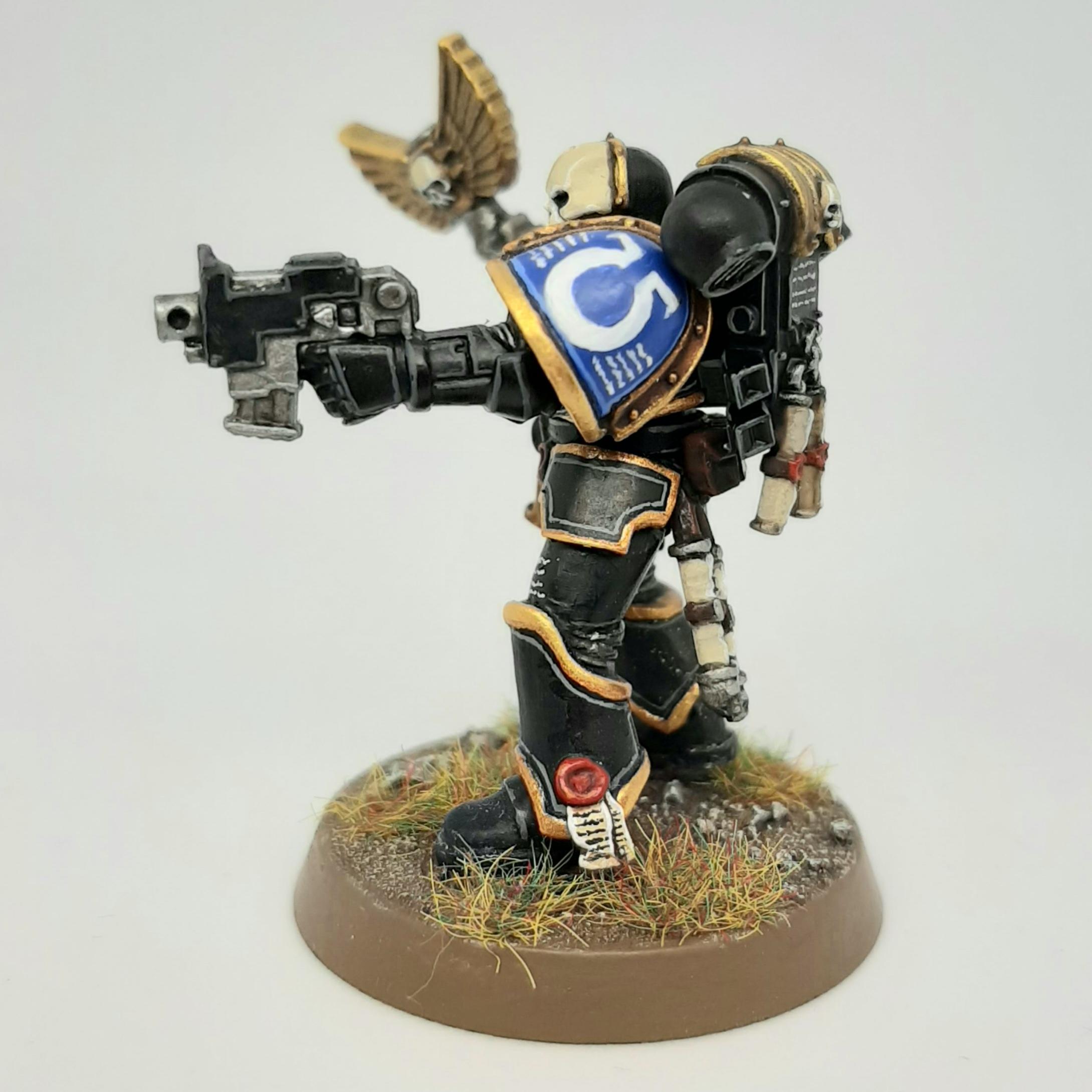 Chaplain, Conversion, Custom, Kitbash, Reclusiam, Reclusiarch, Scratch, Scratch Build, Space, Space Marines, Ultramarines