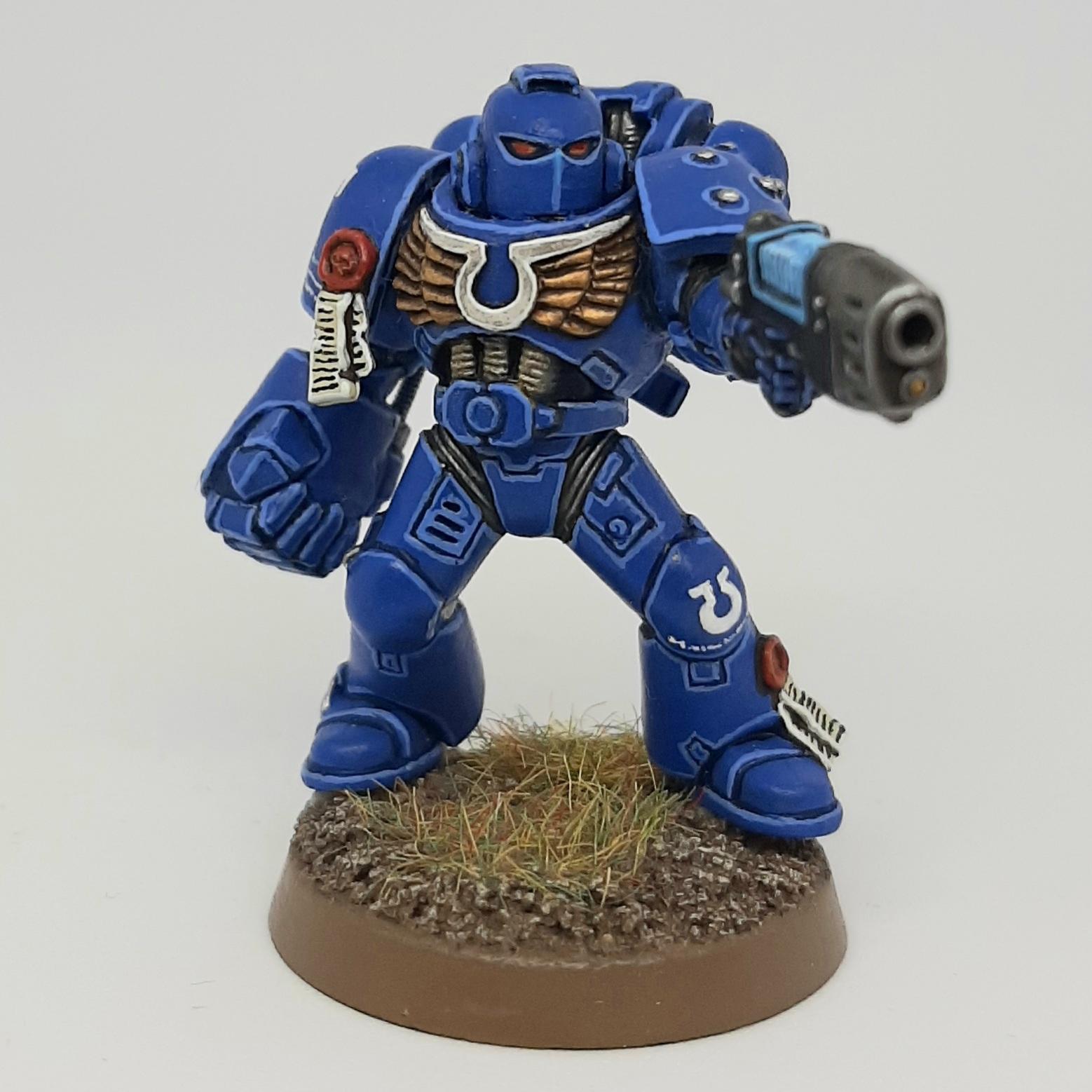 Command, Conversion, Custom, Kitbash, Pistol, Plasma, Power Fist, Scratch, Scratch Build, Space, Space Marines, Ultramarines, Veteran