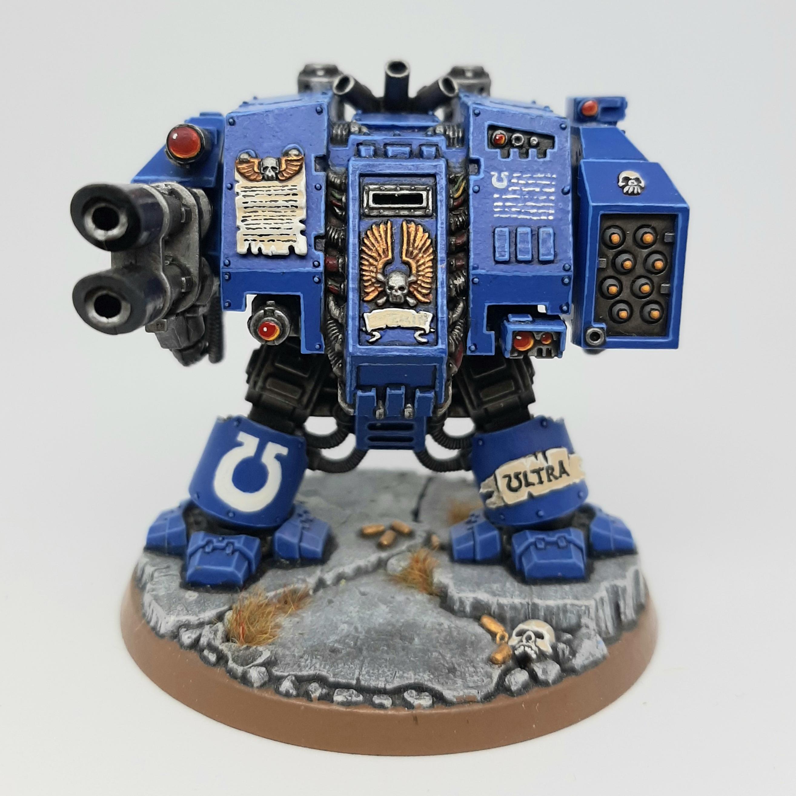 Conversion, Custom, Dreadnought, Kitbash, Lascannon, Magnet, Missile Launcher, Scratch, Scratch Build, Space, Space Marines, Ultramarines