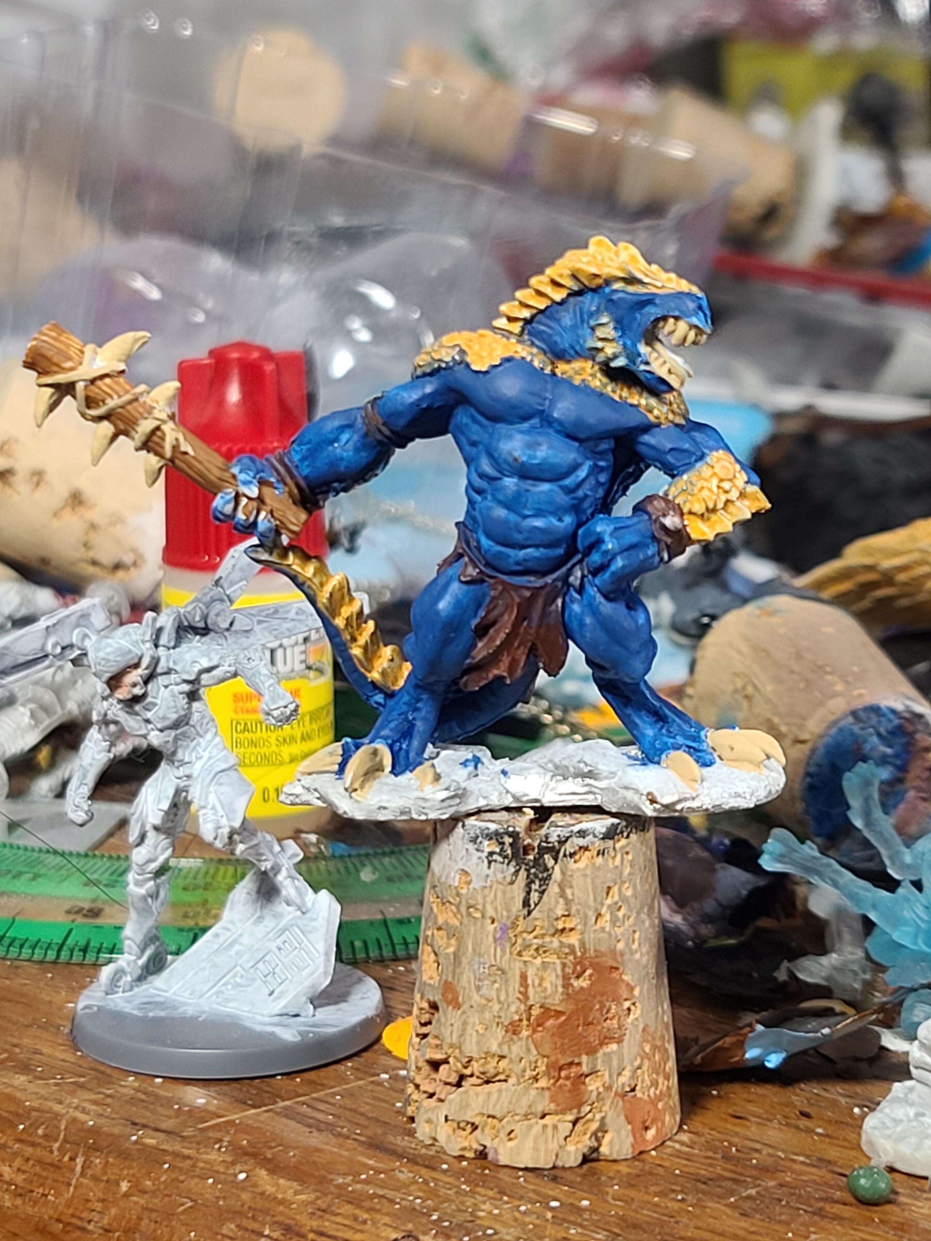 Lizard, Metal, Reaper Miniatures, Tyrant Lizard