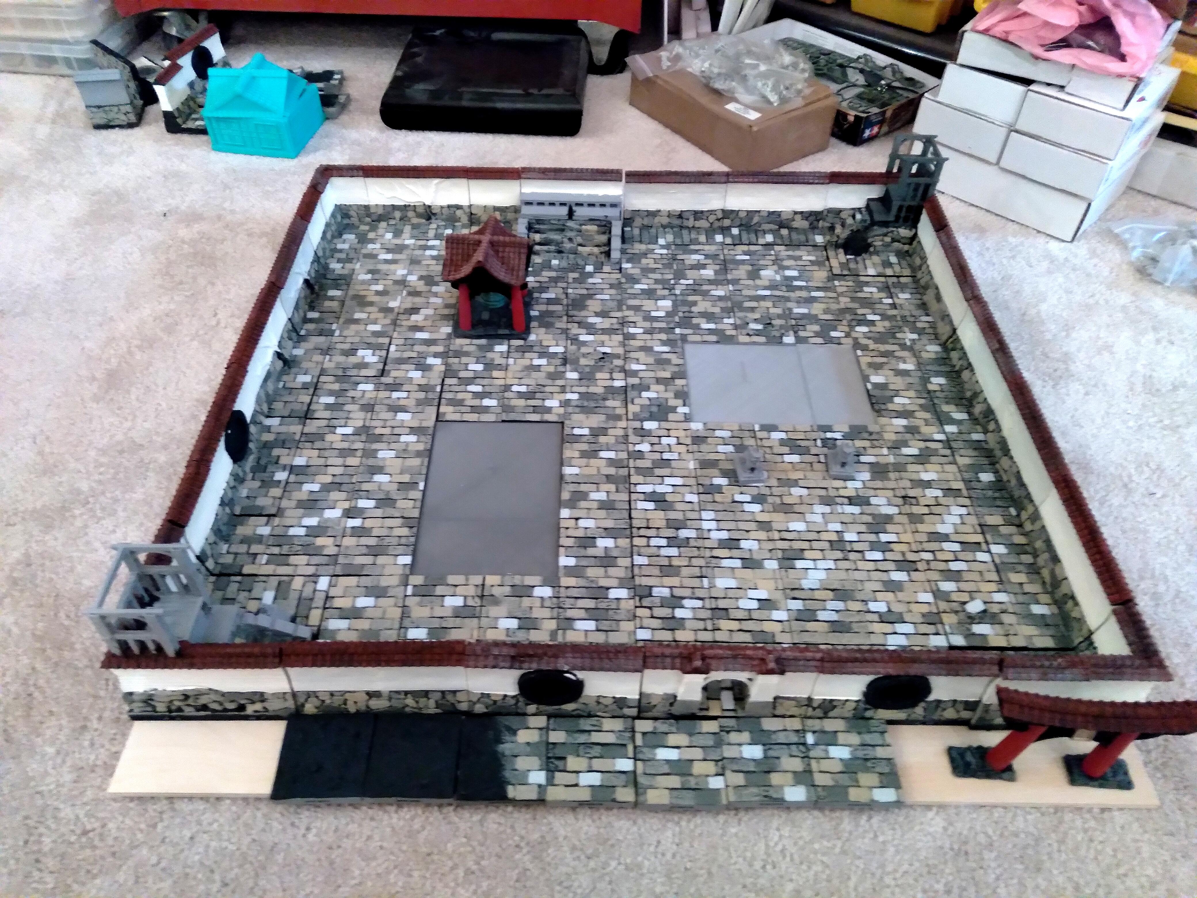 3d, Chinese, Print, Ville, Walled