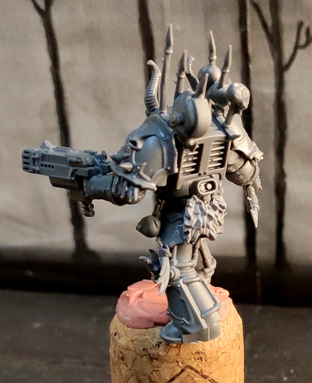 Champion, Chaos, Chaos Space Marines, Combiweapon, Conversion, Heresy, Heretic Astartes, Infantry, Kitbash, Terminator Armor, Traitor Legions, Warhammer 40,000, Work In Progress