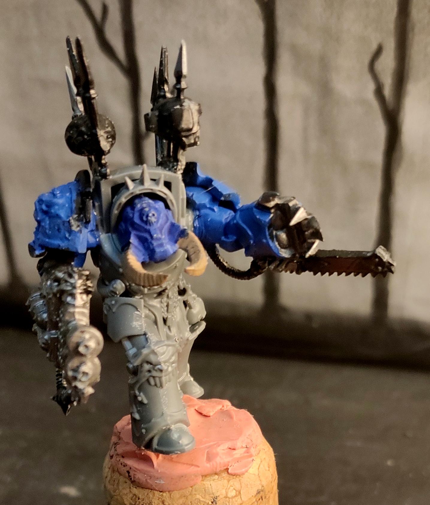 Chain Fist, Chaos, Chaos Space Marines, Conversion, Heavy Flamer, Heresy, Heretic Astartes, Infantry, Kitbash, Terminator Armor, Traitor Legions, Warhammer 40,000, Work In Progress
