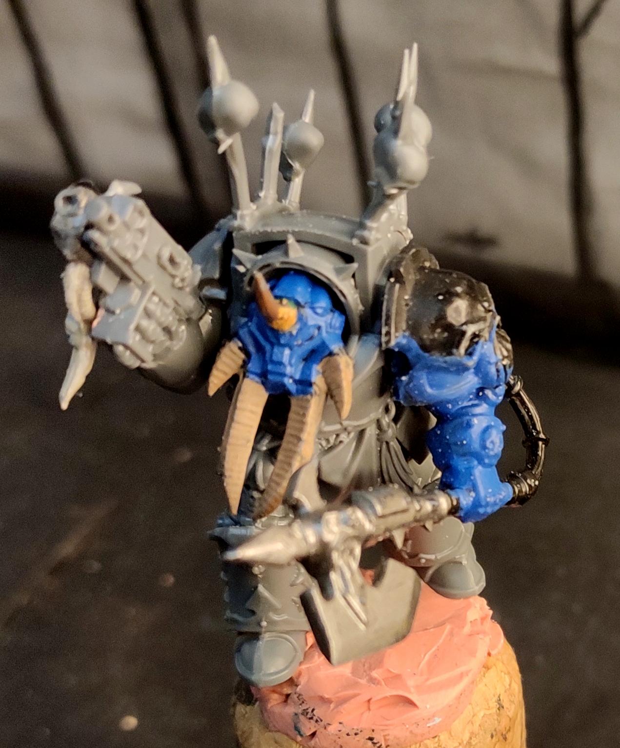 Chaos, Chaos Space Marines, Combiweapon, Conversion, Heresy, Heretic Astartes, Infantry, Kitbash, Power Axe, Terminator Armor, Traitor Legions, Warhammer 40,000, Work In Progress