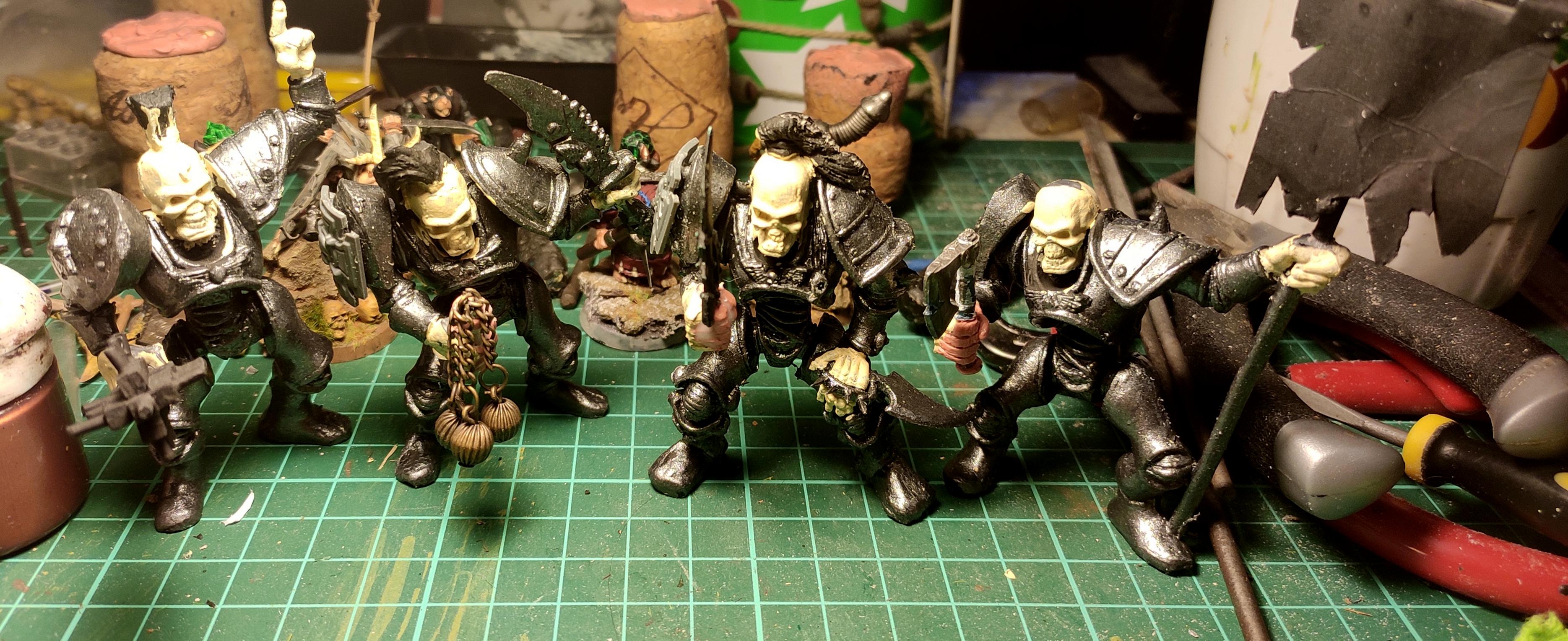 Axe, Banner, Chain Sword, Conversion, Cyborg, Dagger, Fantasy Battles, Flail, From Russia, Infantry, Out Of Production, Regiment, Retro, Skeletons, Spiked Club, Technolog, Tehnolog, Undead, Work In Progress