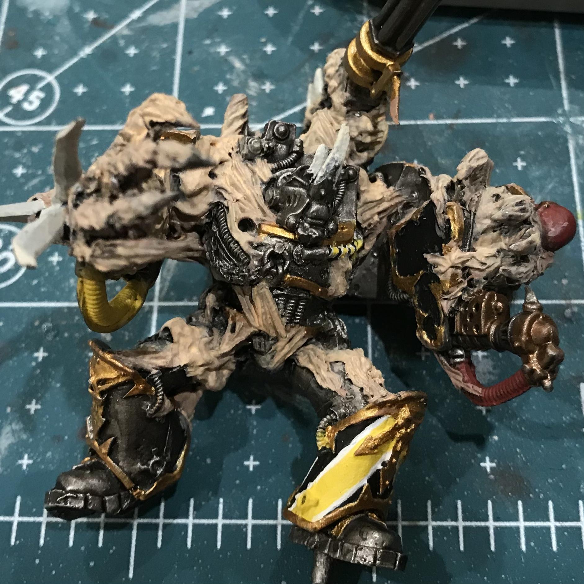 Conversion, Flesh, Iron Warriors, Kitbash, Metal, Obliterators, Work In Progress