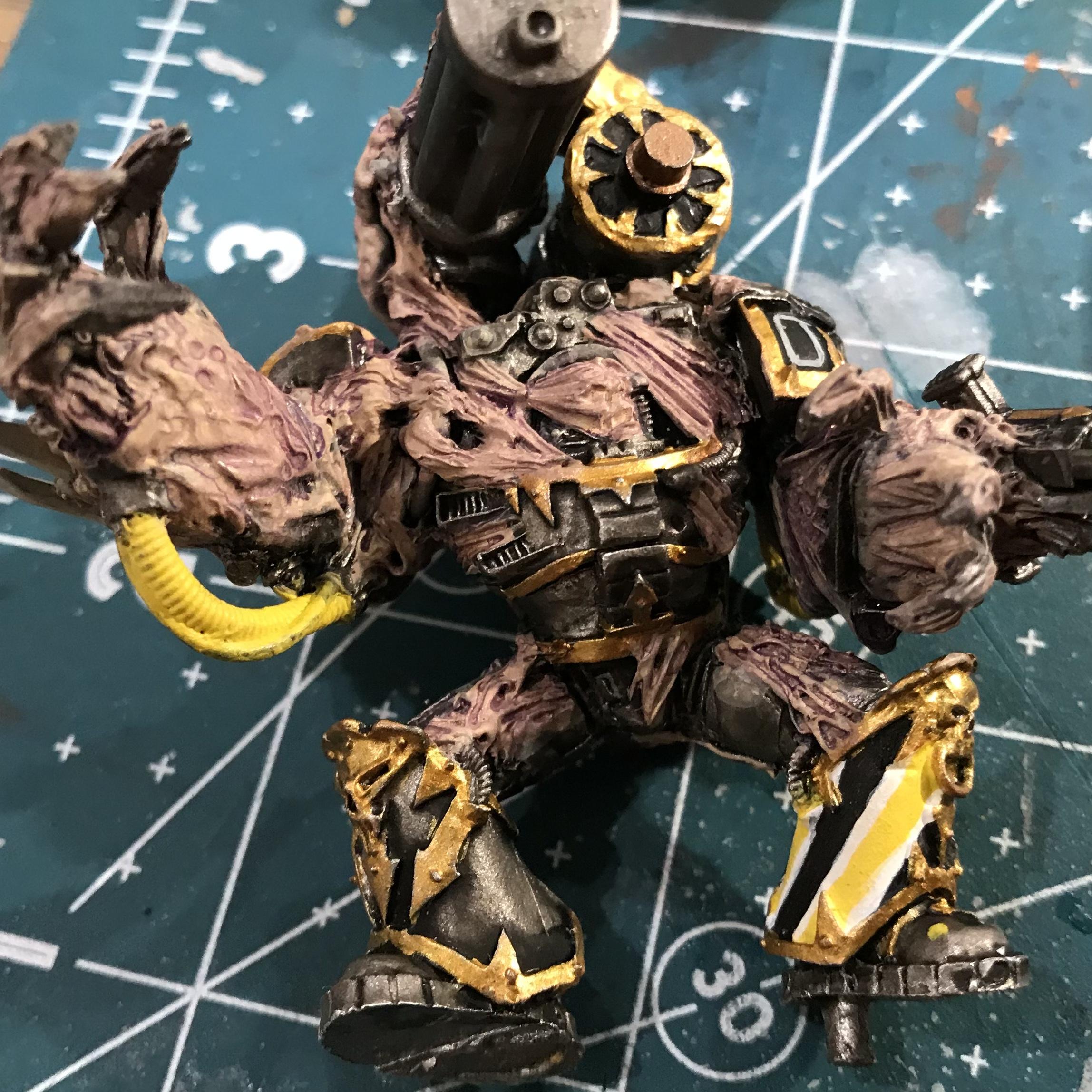 Conversion, Flesh, Iron Warriors, Kitbash, Metal, Obliterators, Work In Progress