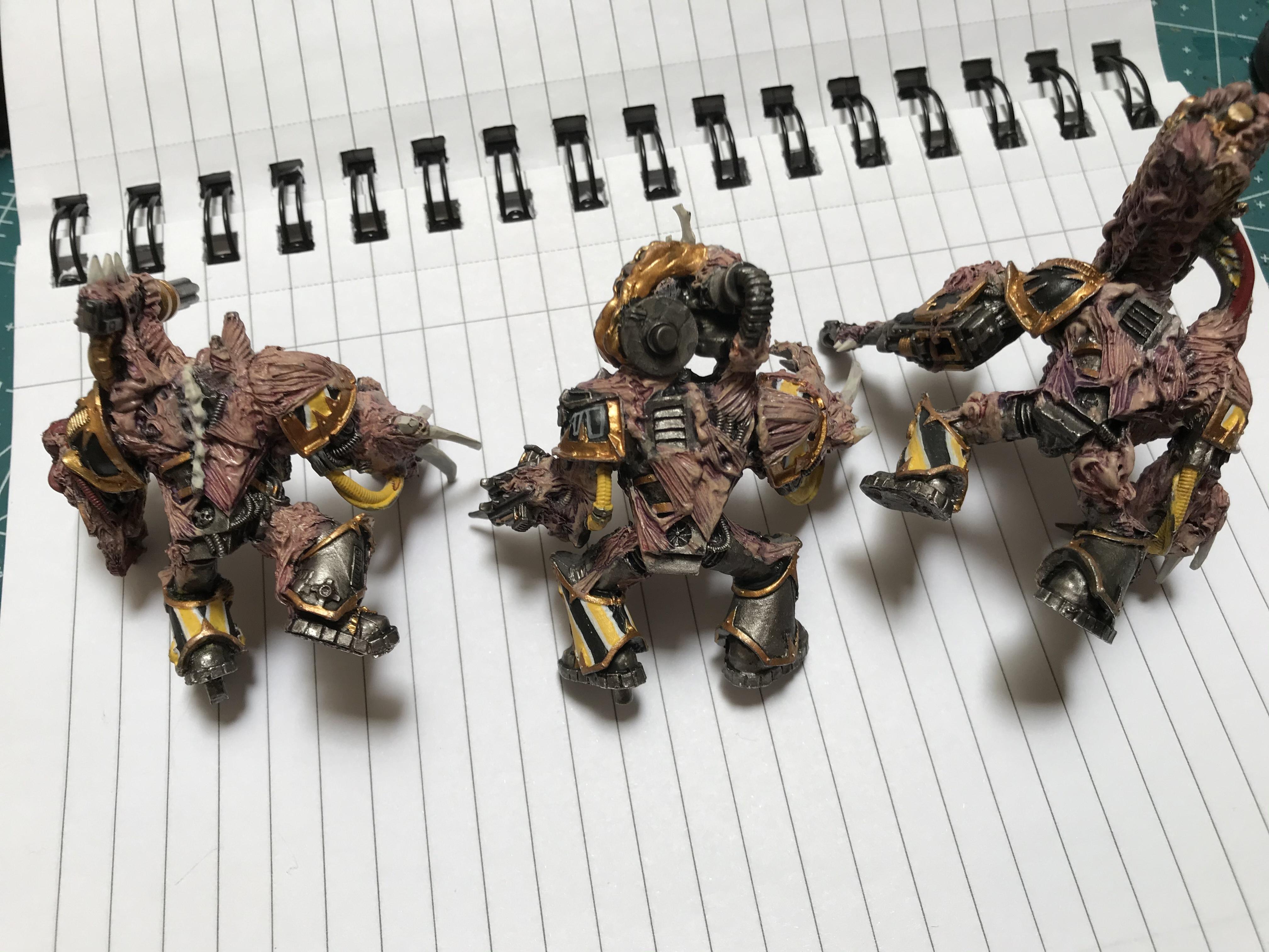 Conversion, Flesh, Iron Warriors, Kitbash, Metal, Obliterators, Work In Progress