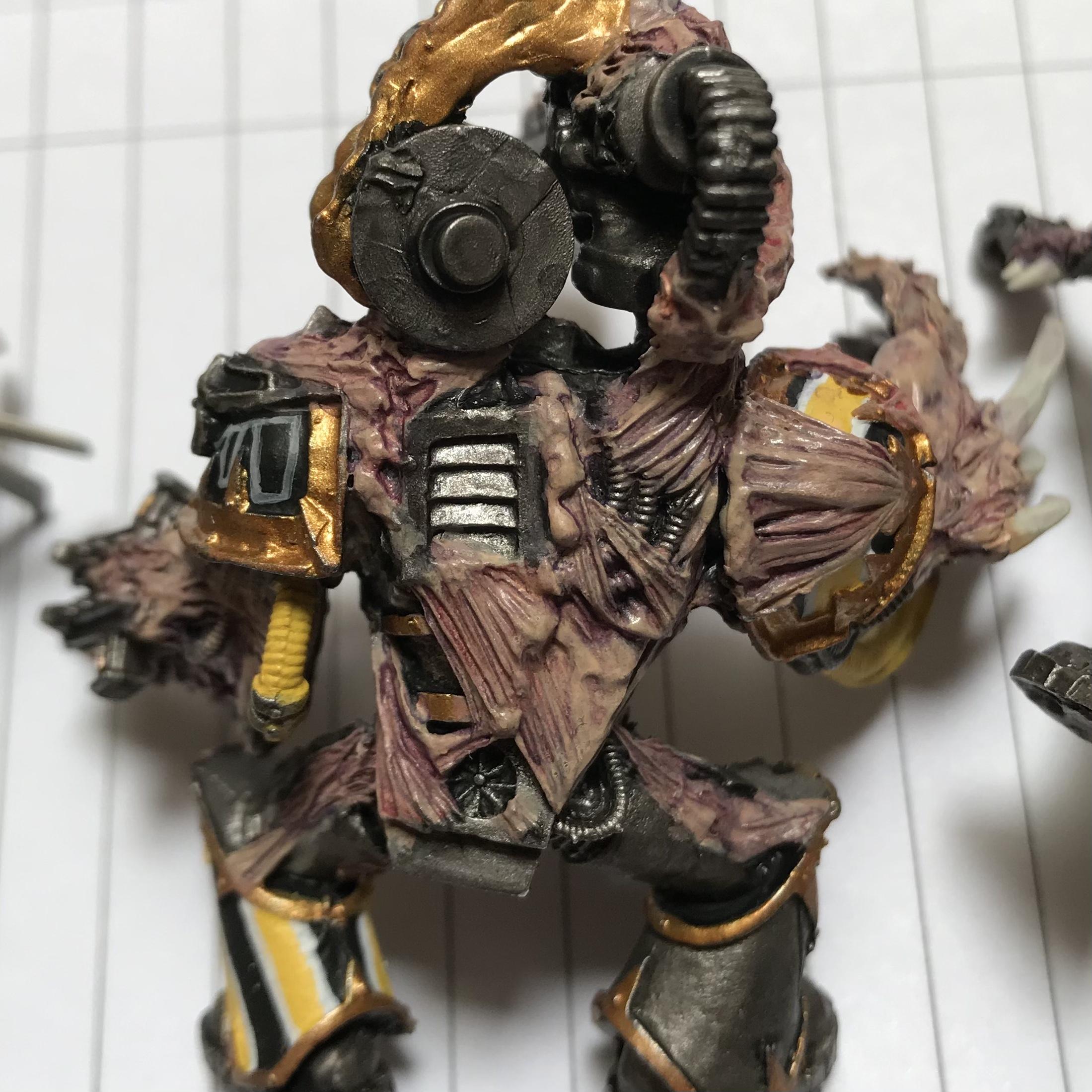 Conversion, Flesh, Iron Warriors, Kitbash, Metal, Obliterators, Work In Progress