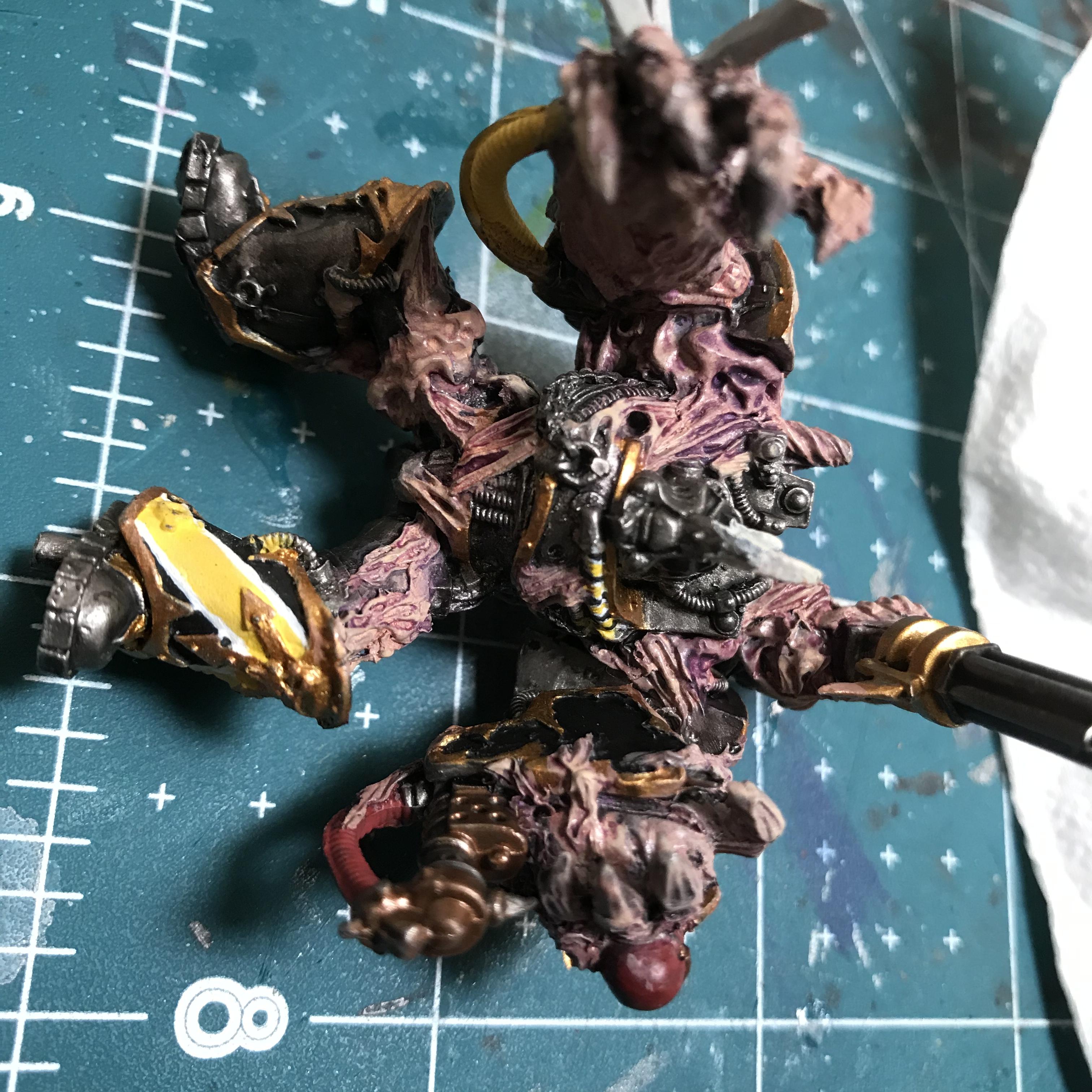 Conversion, Flesh, Iron Warriors, Kitbash, Metal, Obliterators, Work In Progress