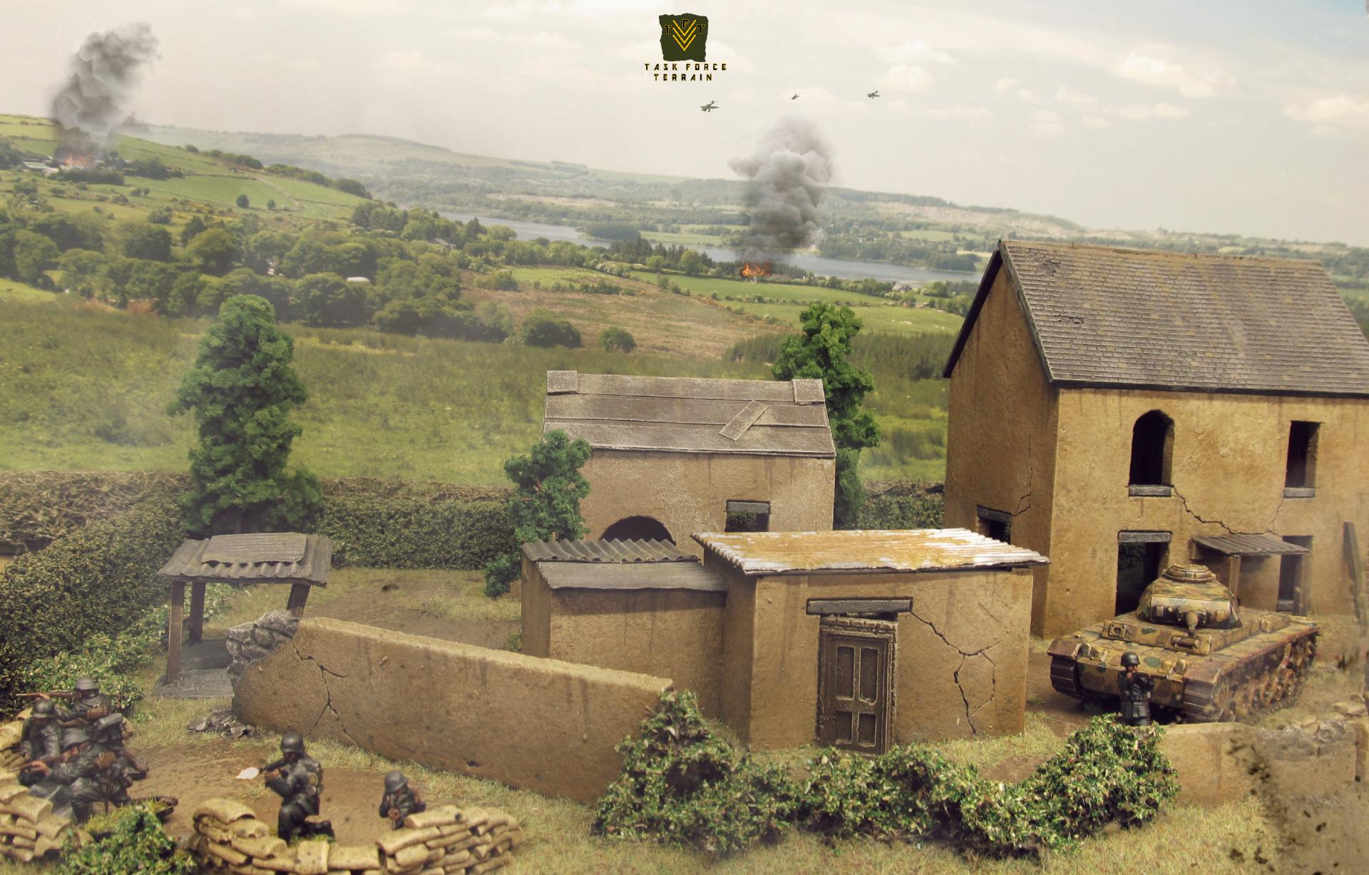 20mm, Buildings, Terrain, Wargames Terrain, World War 2