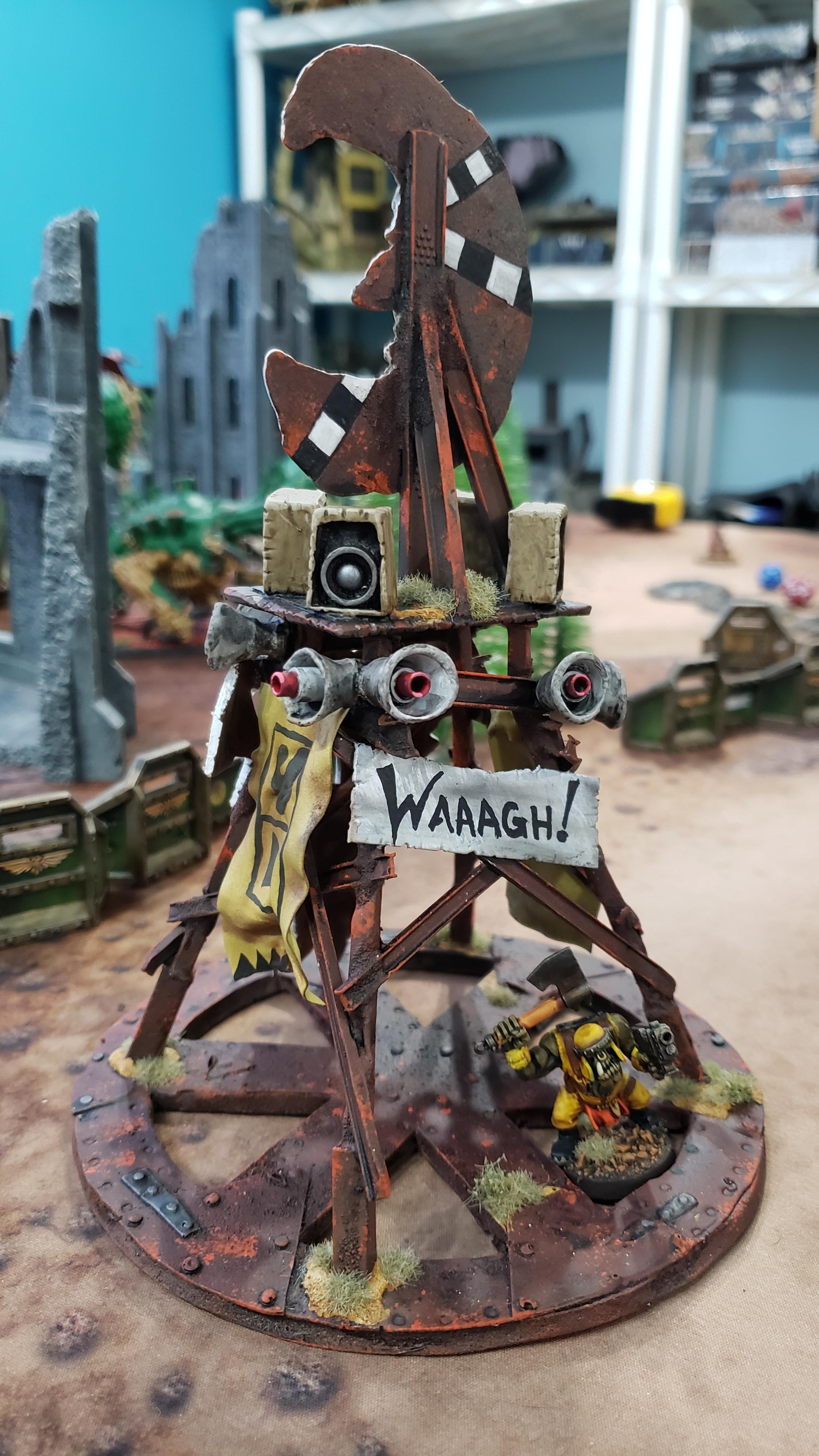 Bad Moons, Orks, Ork Waaagh Tower (built by Cam)