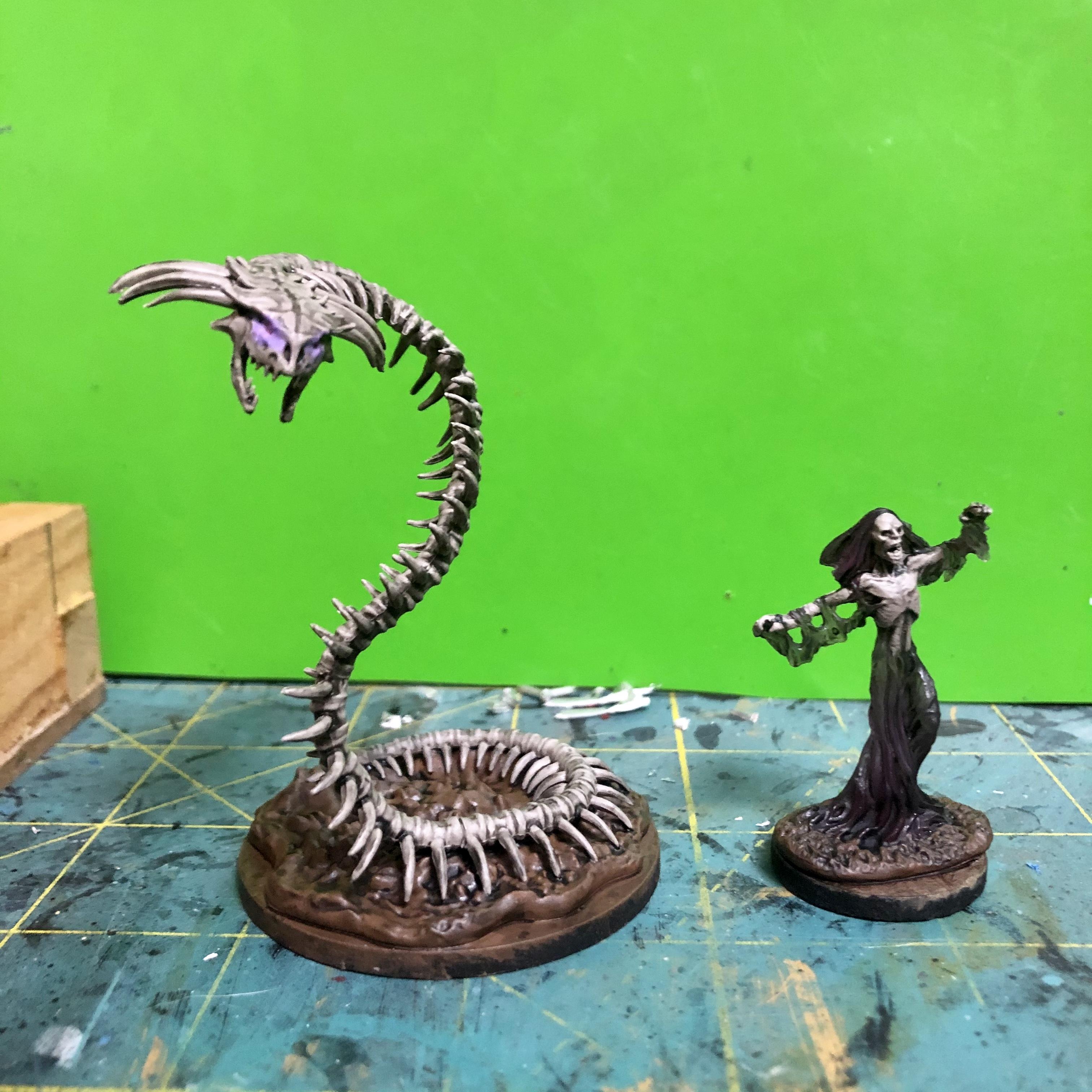 Ghost, Naga, Nolzurs, Reaper Minis, Skeletons, Snake, Undead