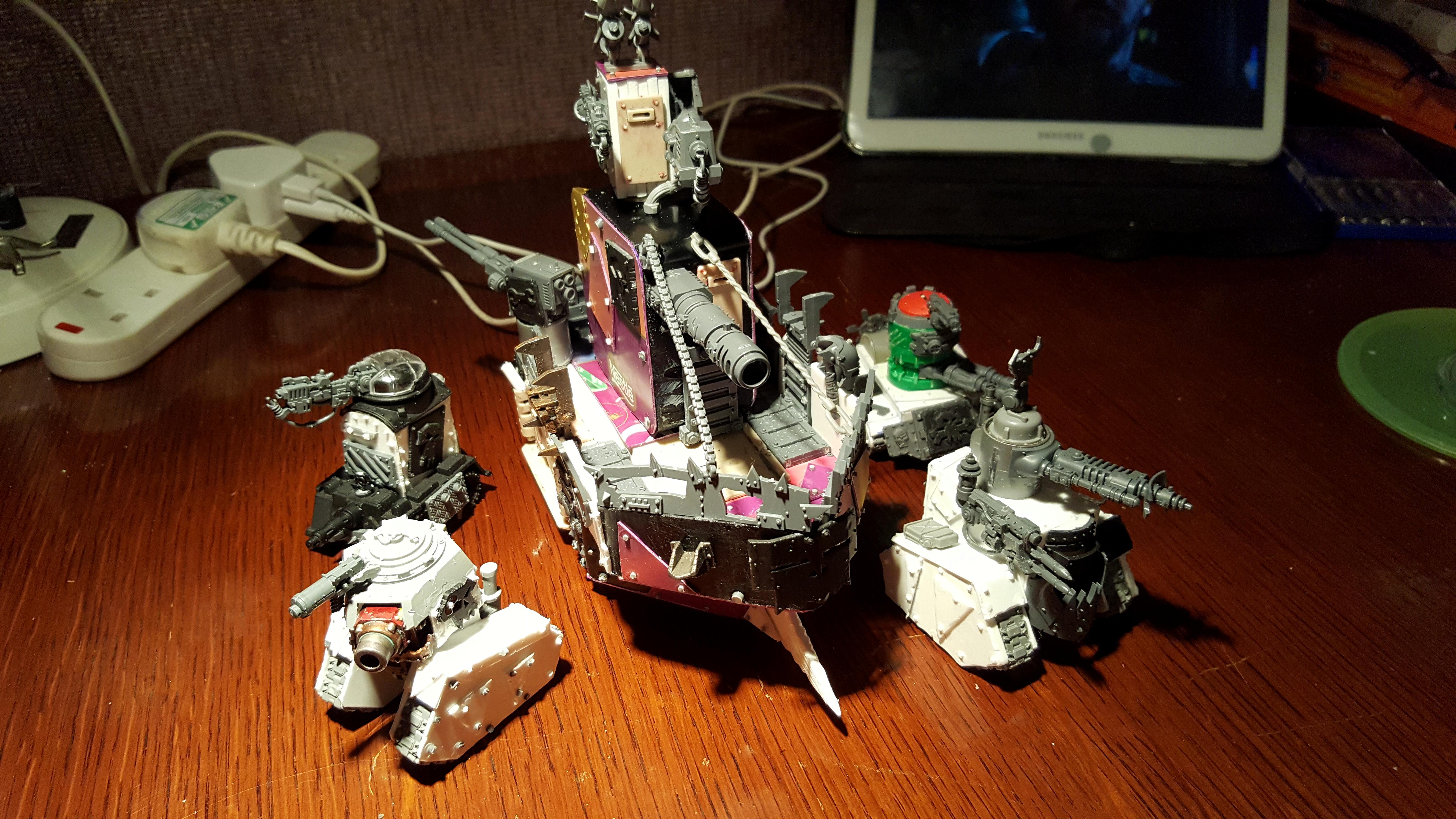 Gretchin, Grot-tank, Grots, Kitbash, Mega Tank, Mega-tank, Orks, Tank