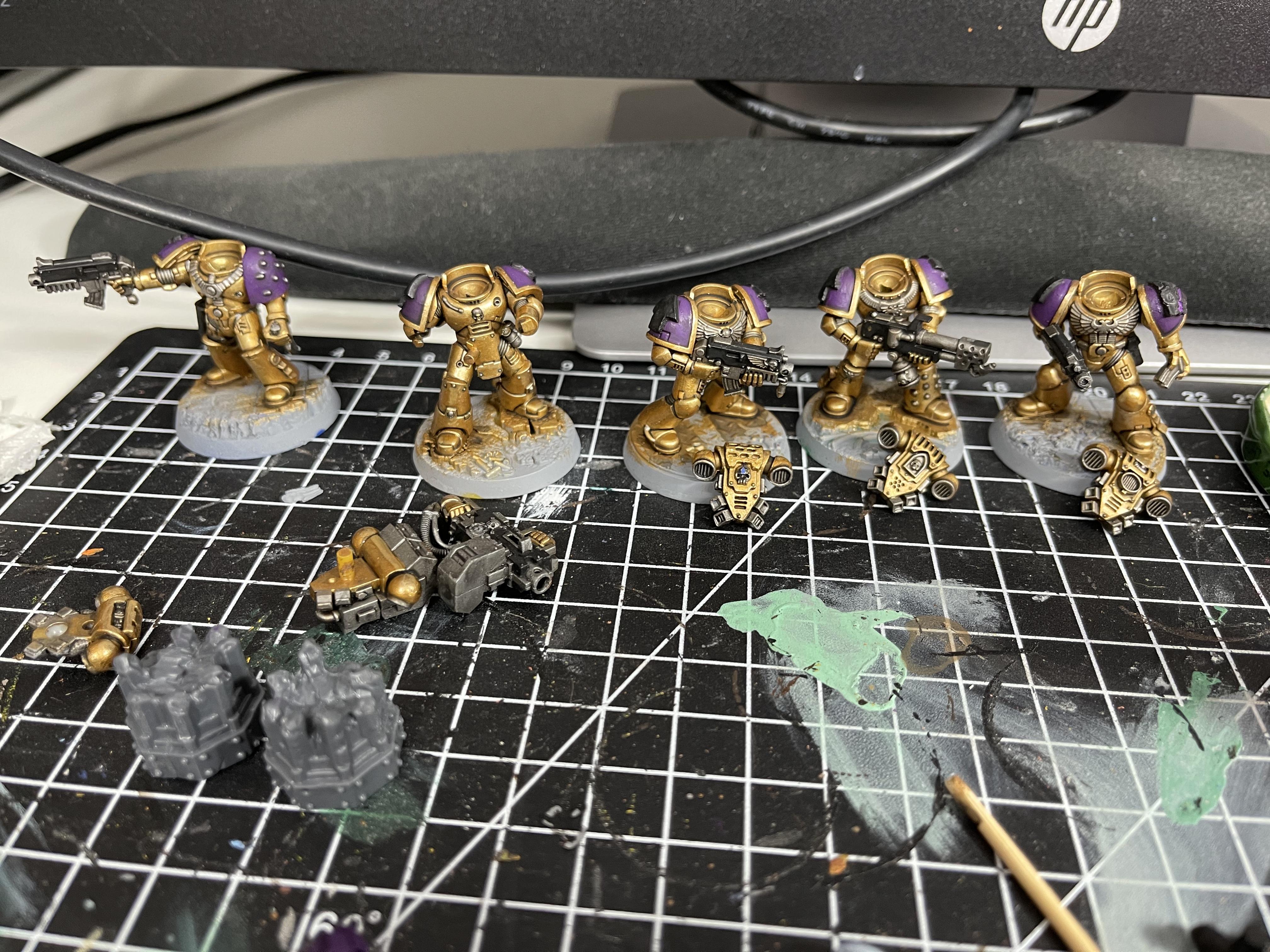 Kitbash, Space Marine Adventures, Space Marine Heroes, Space Marines, Tactical Squad, Warhammer 40,000, Work In Progress