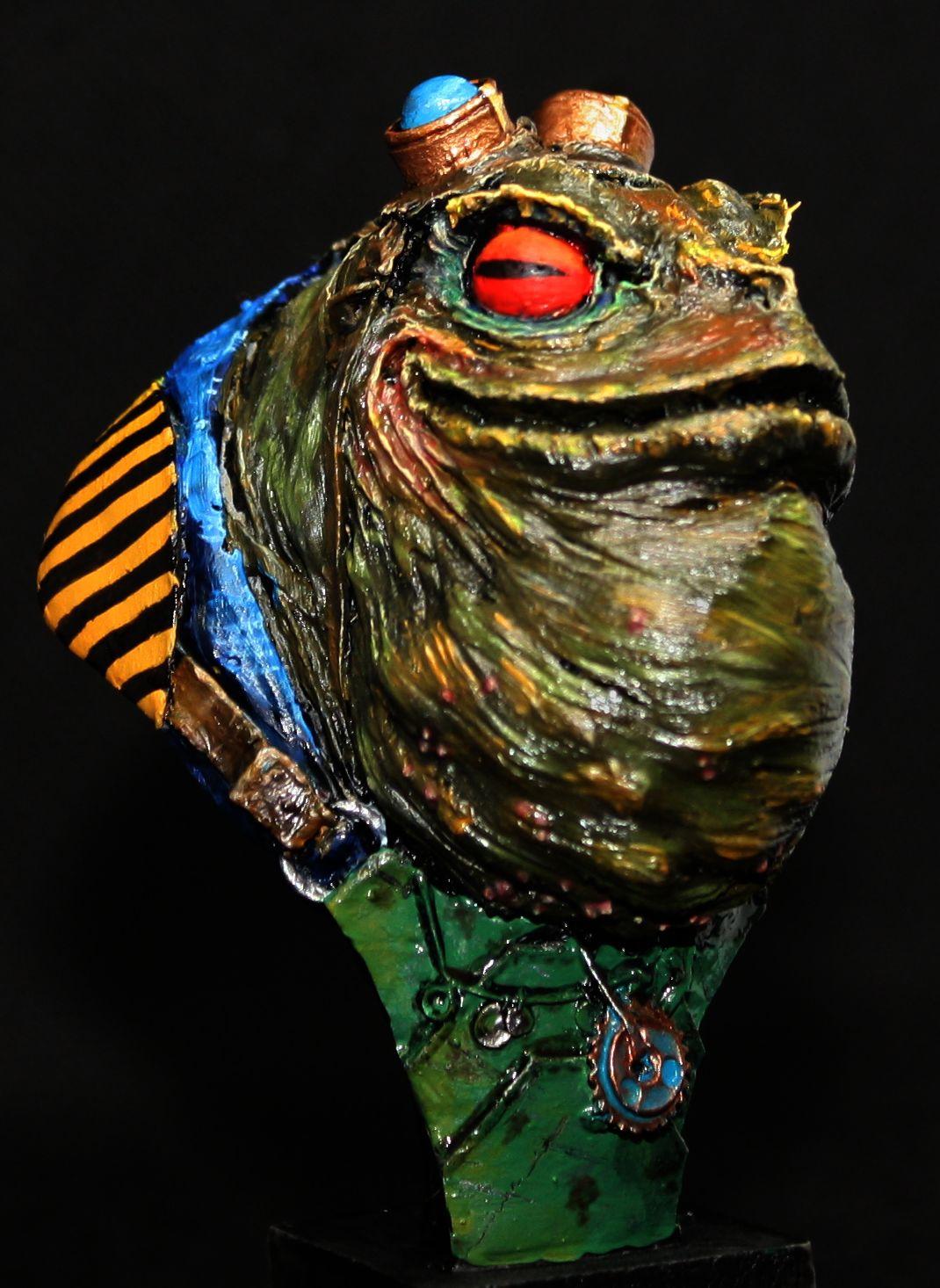 Frog, Oil Paint, Steampunk