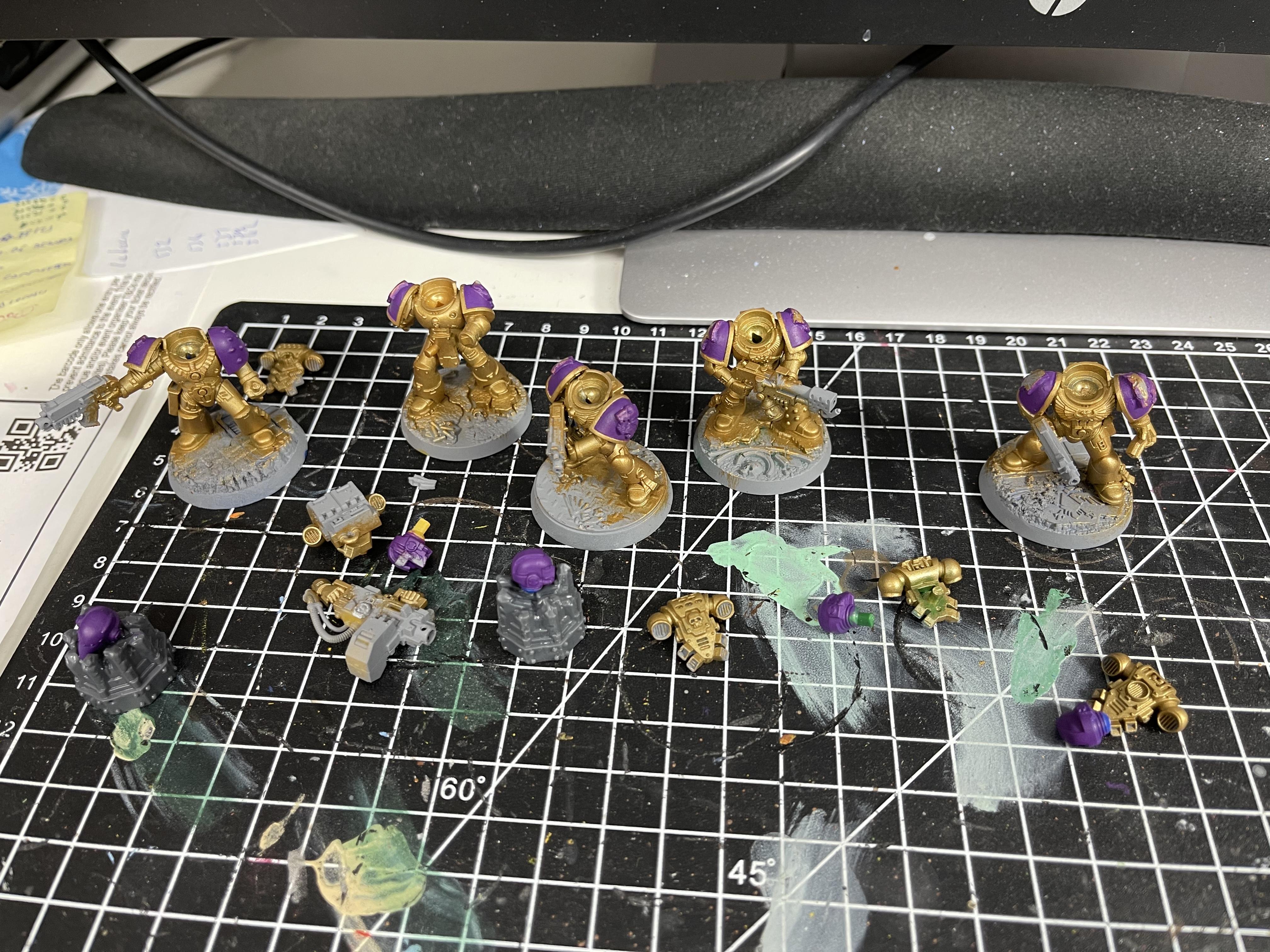 Kitbash, Space Marine Adventures, Space Marine Heroes, Space Marines, Tactical Squad, Void Panthers, Warhammer 40,000