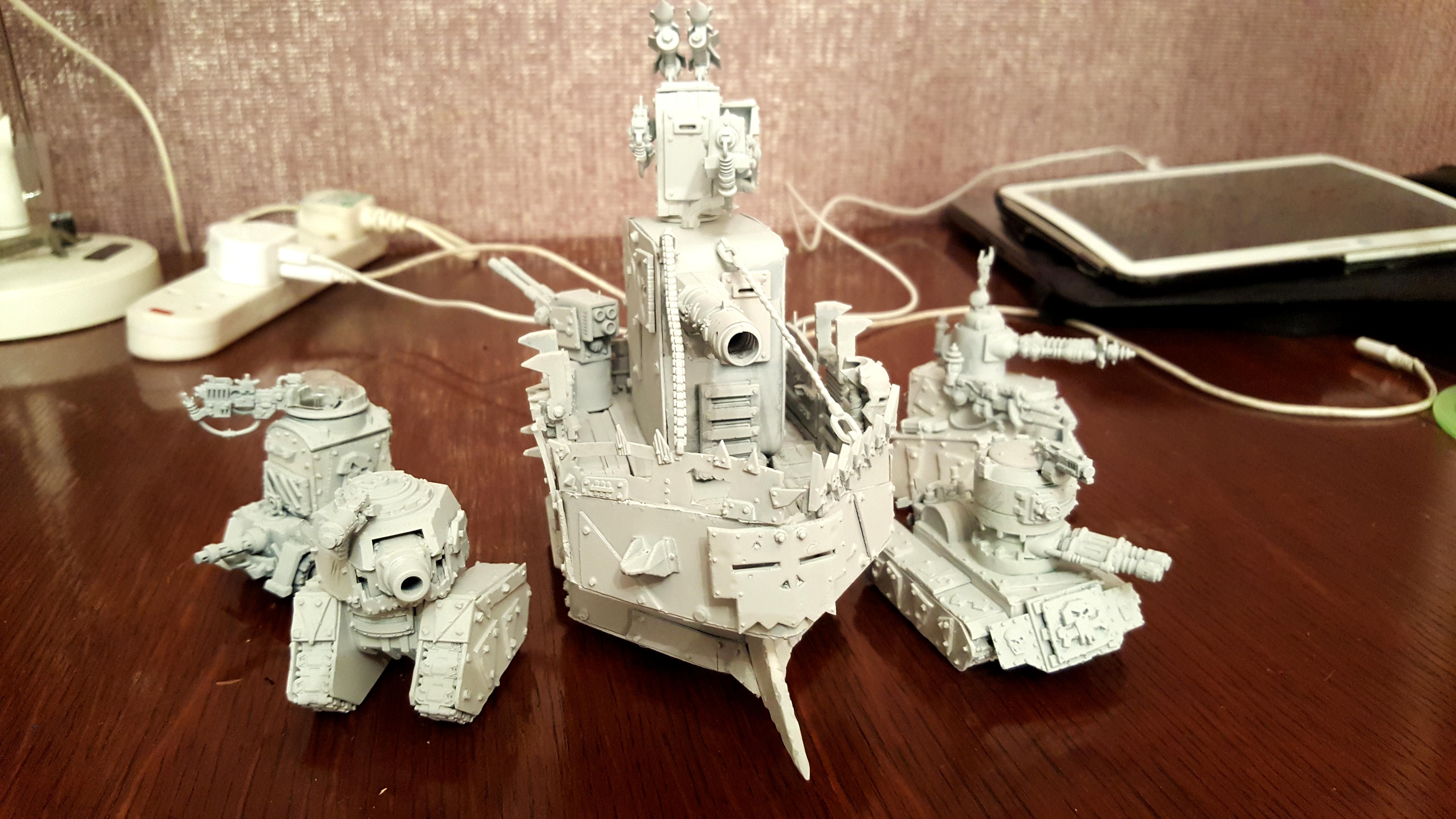 Gretchin, Grot-tank, Grots, Kitbash, Orks, Tank