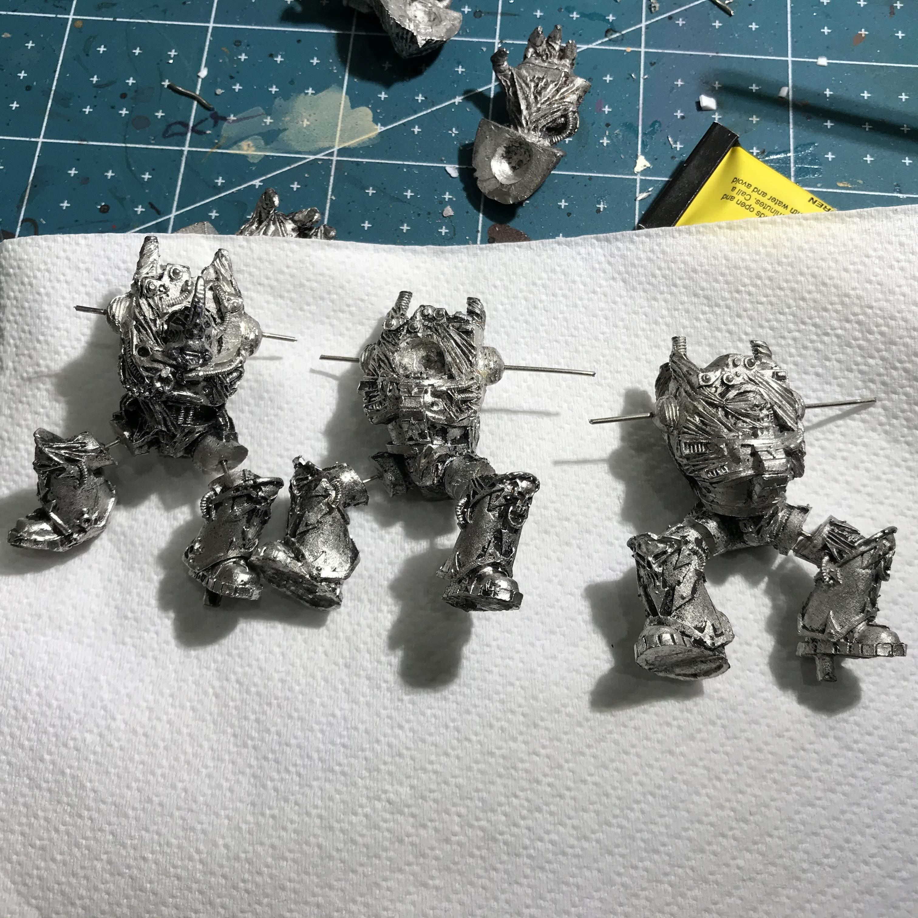 Conversion, Iron Warriors, Kitbash, Metal, Obliterators, Work In Progress