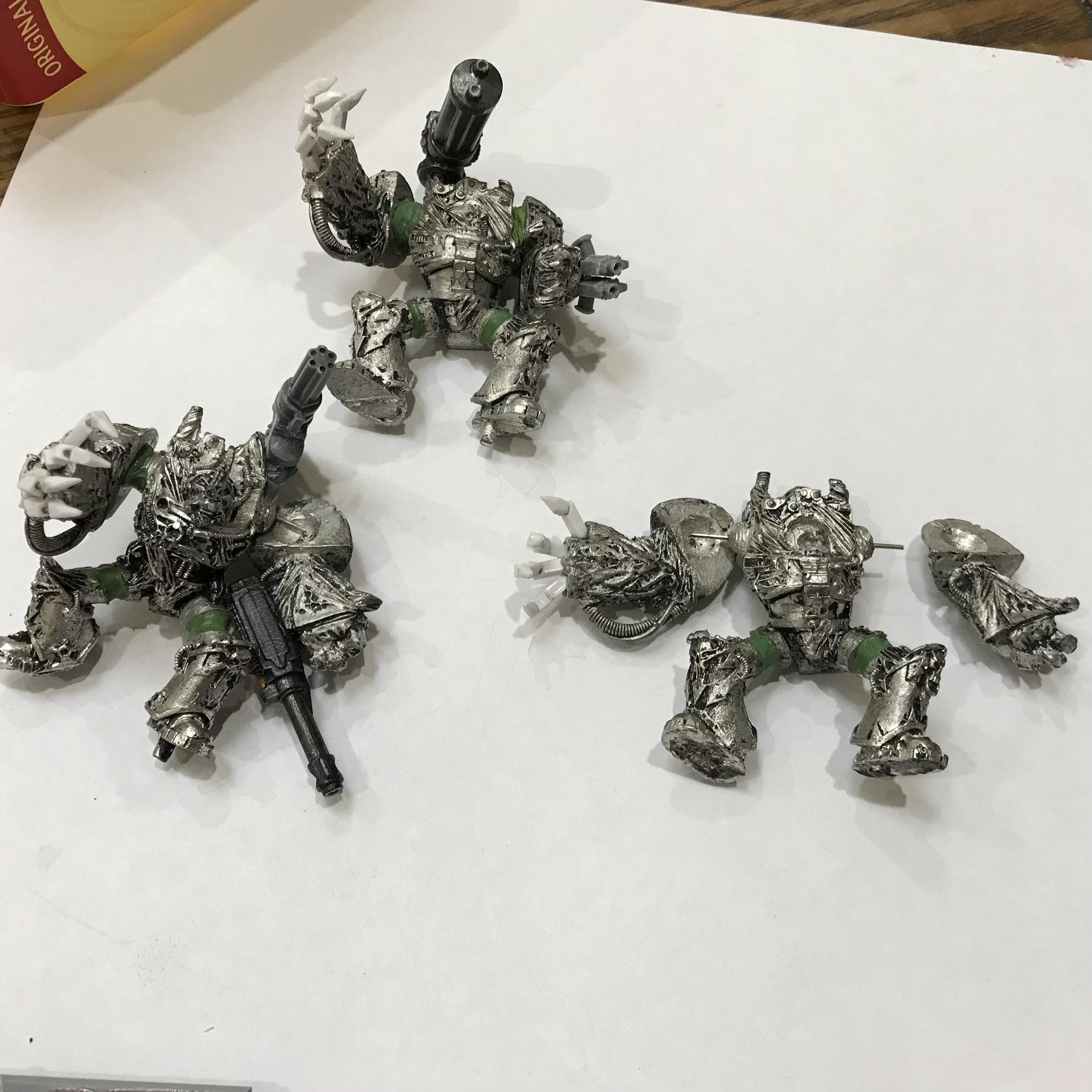 Conversion, Iron Warriors, Kitbash, Metal, Obliterators, Work In Progress