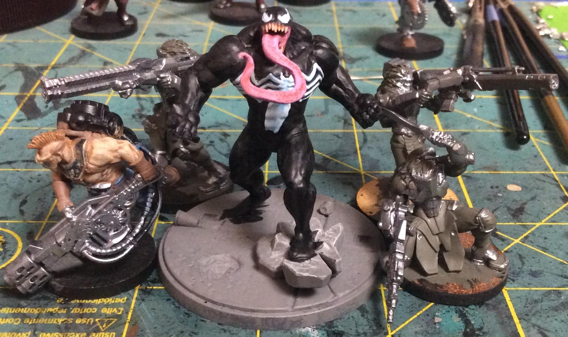 Combined Army, Conversion, Corvus Belli, Crisis Protocol, Infinity, Kurgat, Marvel, Morat, Multimelta, Servitors, Venom, Warhammer 40,000, Work In Progress