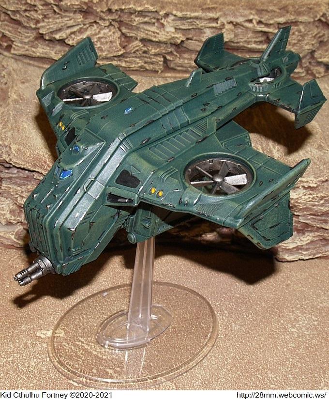 28mm Webcomic, Dropship, Elsinore, Flyer, Hornet, Mantic, Planetary Coalition, Shuttle