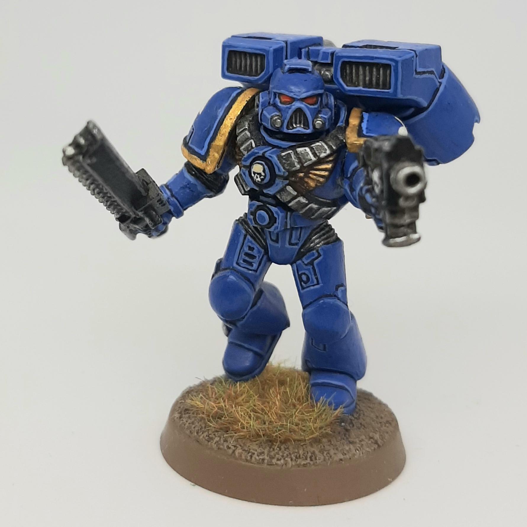 Assault, Bolt, Chainsword, Conversion, Custom, Kitbash, Pistol, Space Marines, Ultramarines