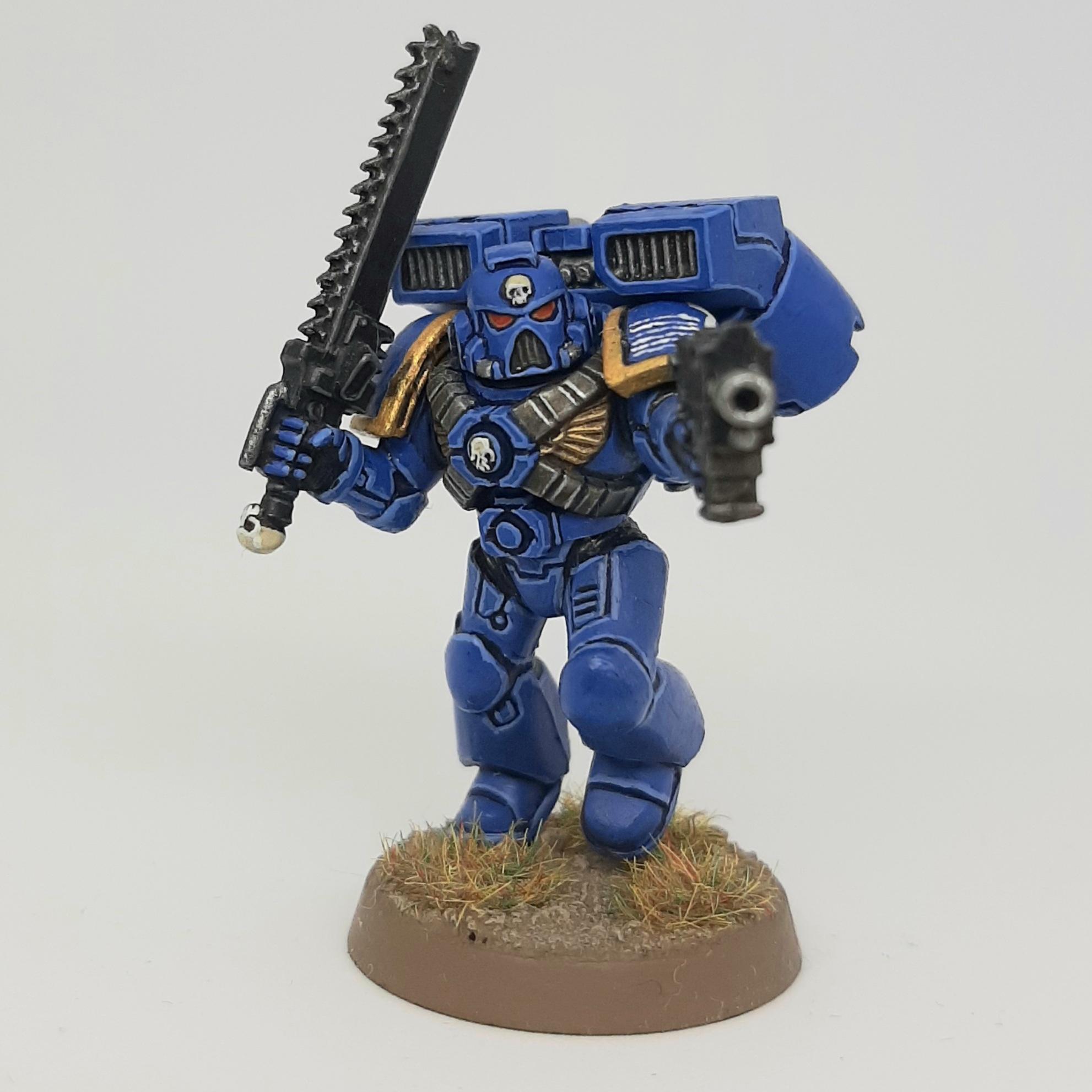 Assault, Bolt, Chainsword, Conversion, Custom, Kitbash, Pistol, Space Marines, Ultramarines