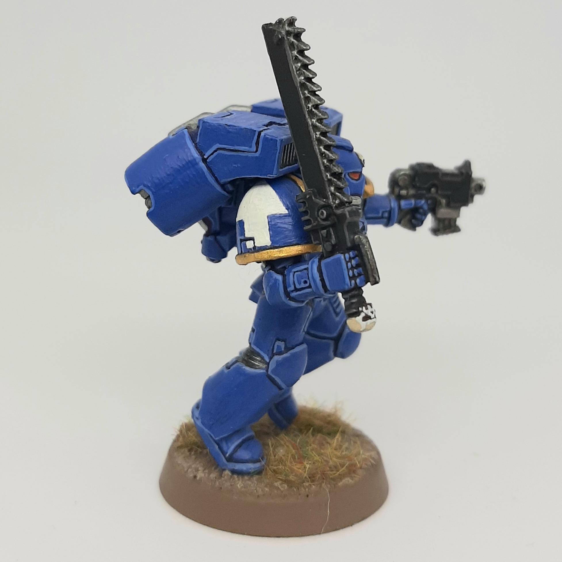 Assault, Bolt, Chainsword, Conversion, Custom, Kitbash, Pistol, Space Marines, Ultramarines