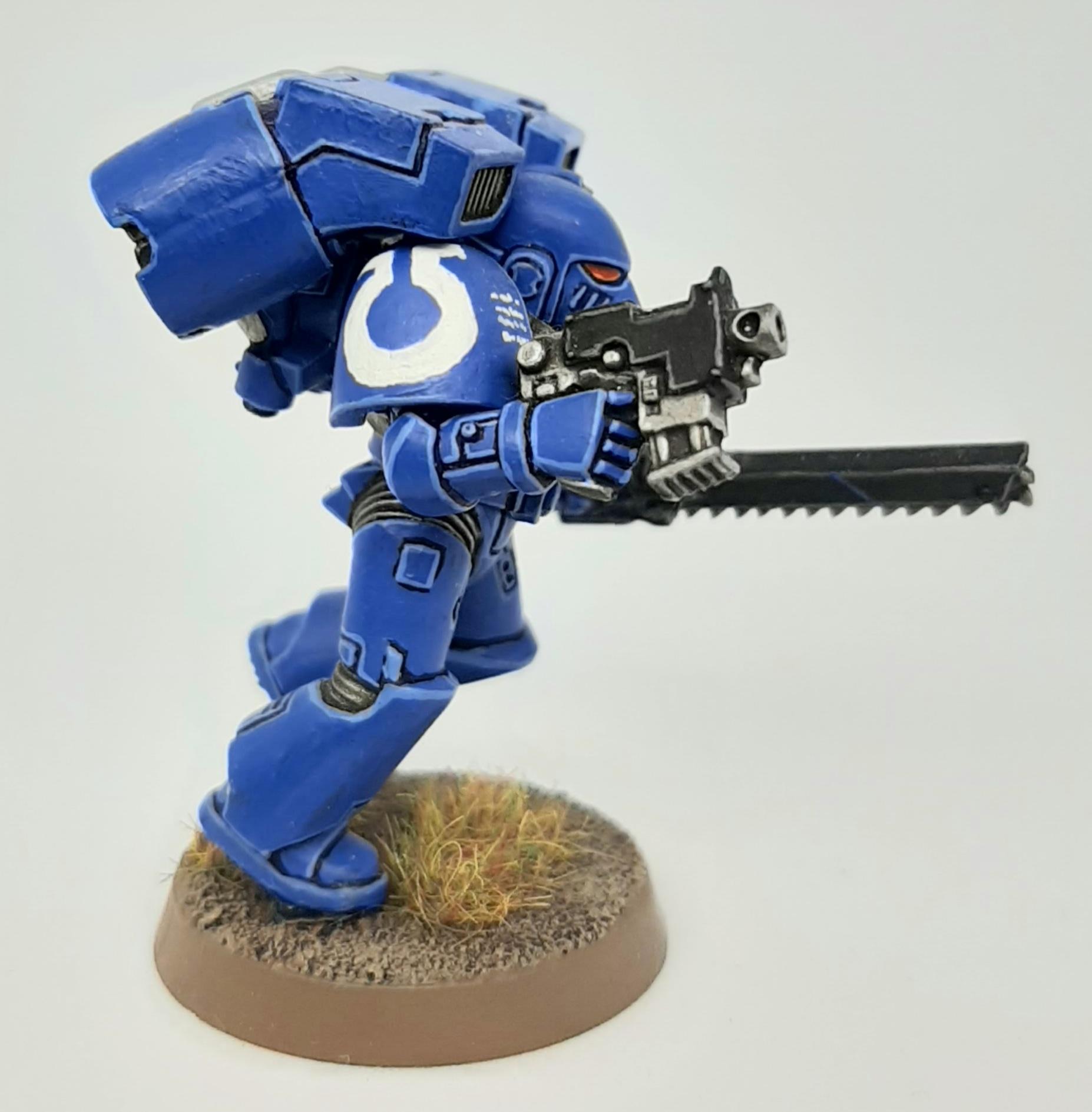 Assault, Beakie, Bolt, Chainsword, Conversion, Custom, Kitbash, Pistol, Space Marines, Ultramarines